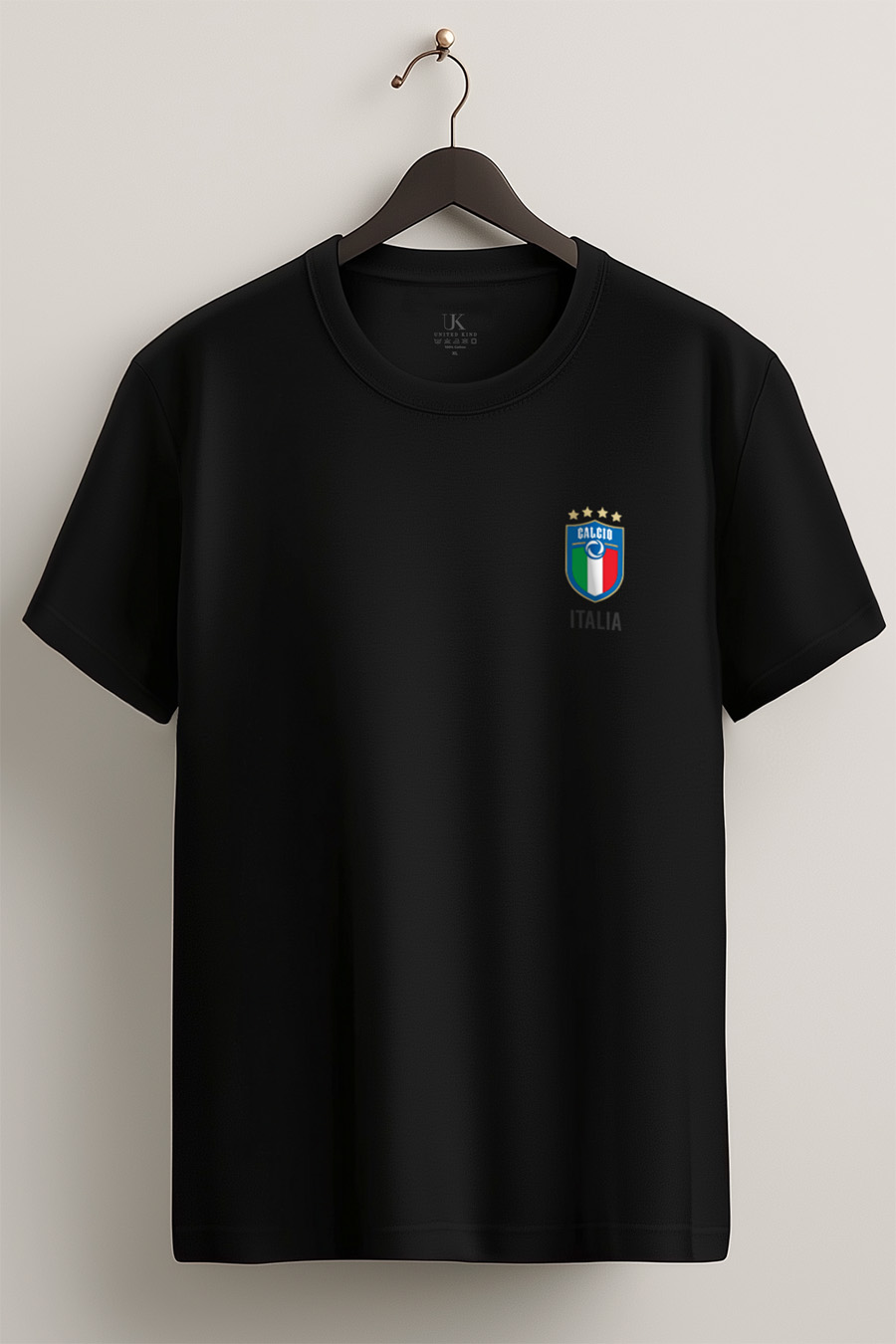 UnitedKind Calcio Vintage, T-Shirt σε Μαύρο Χρώμα