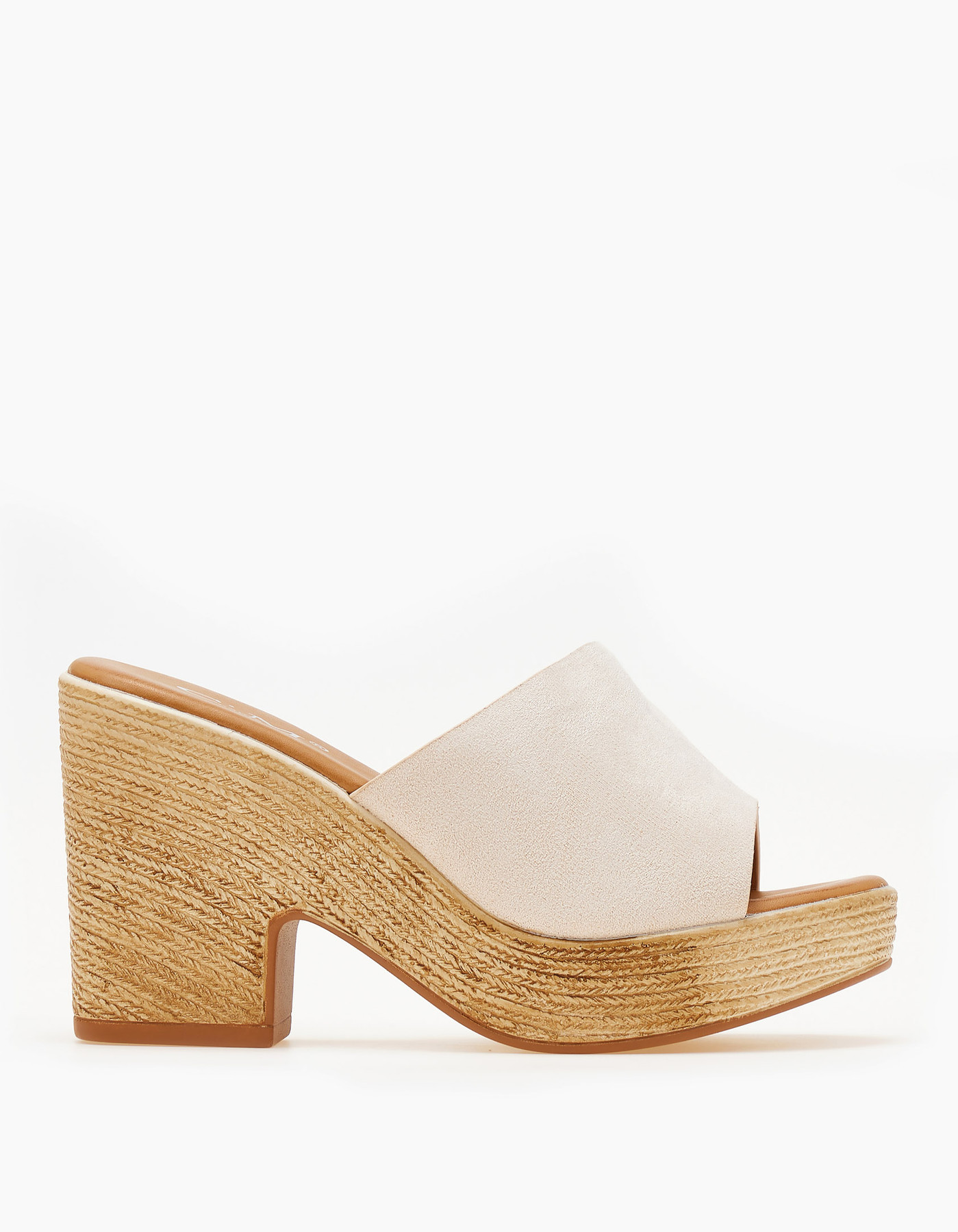 issue Τσόκαρα / clogs με suede φάσα - Μπεζ - 035011