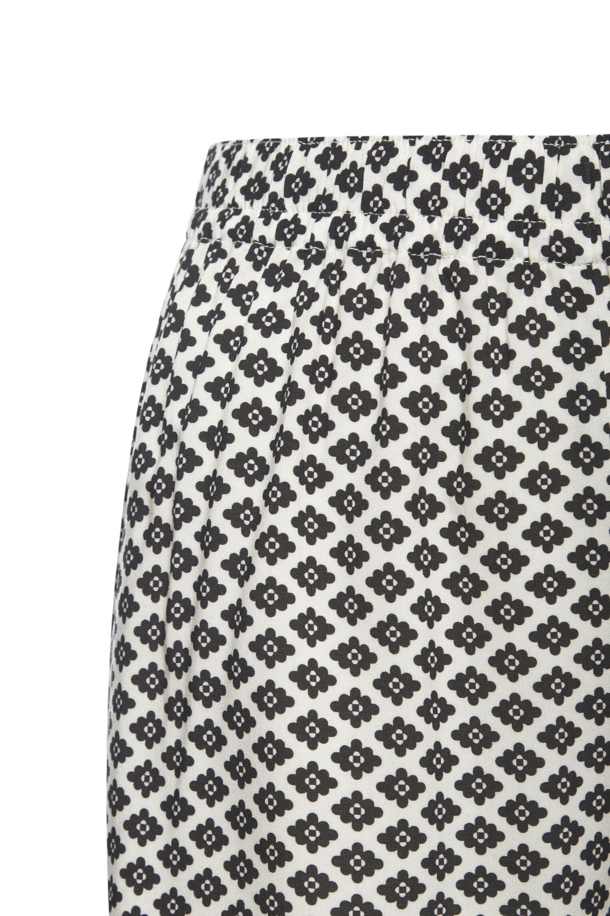 LASCANA Παντελόνι πιτζάμας μαύρο / λευκό