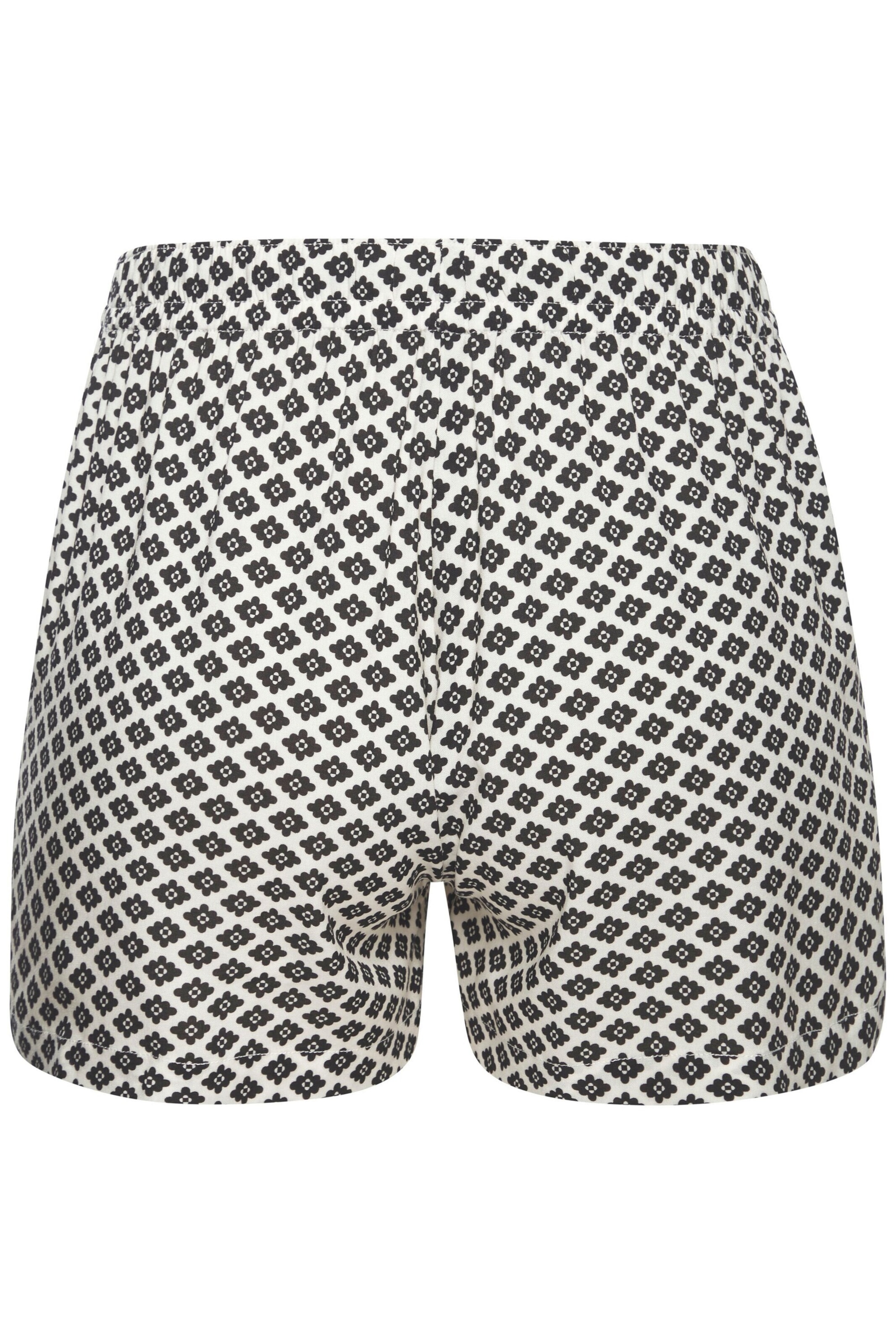 LASCANA Παντελόνι πιτζάμας μαύρο / λευκό