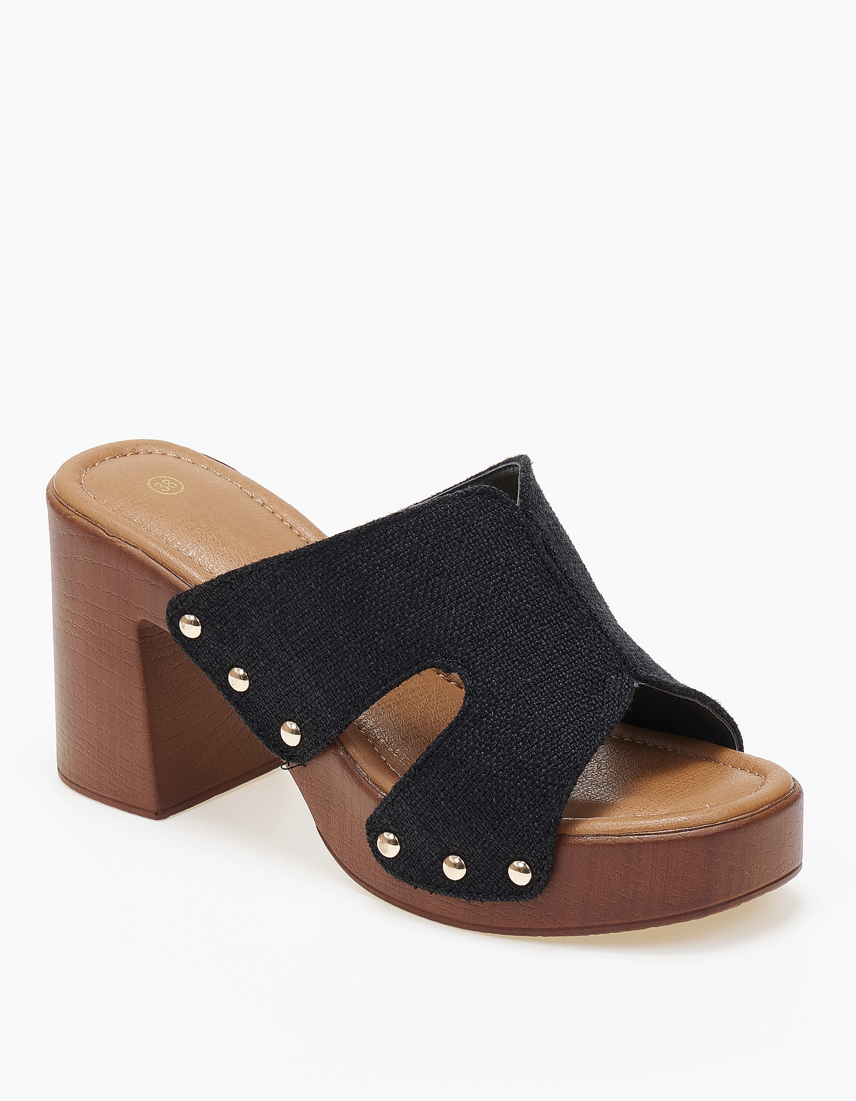 issue Γυναικεία clogs - τσόκαρα με φάσα και ανοίγματα - Μαύρο - 032011