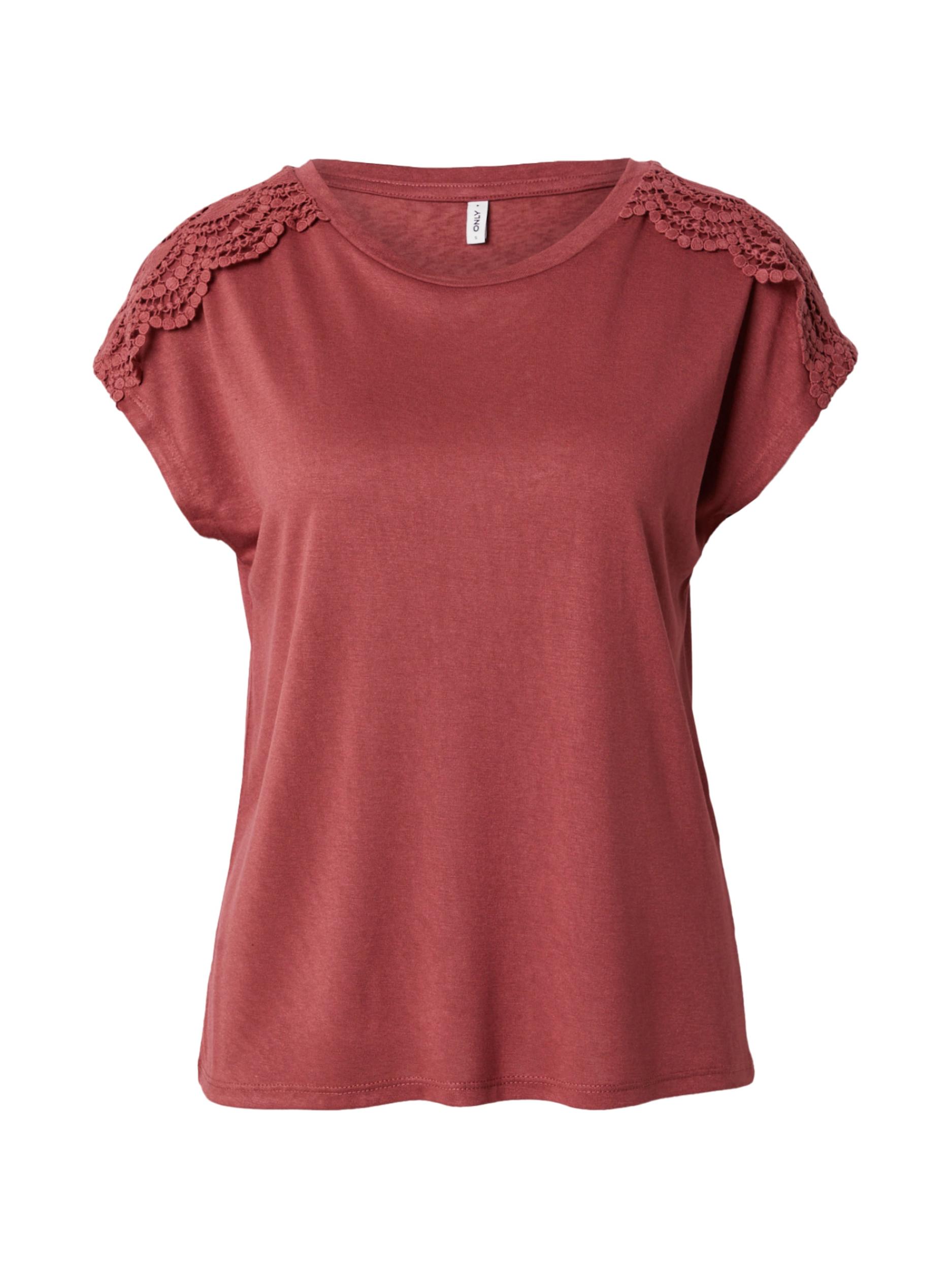 ONLY Μπλουζάκι 'ONLSIA' κόκκινο σκουριάς