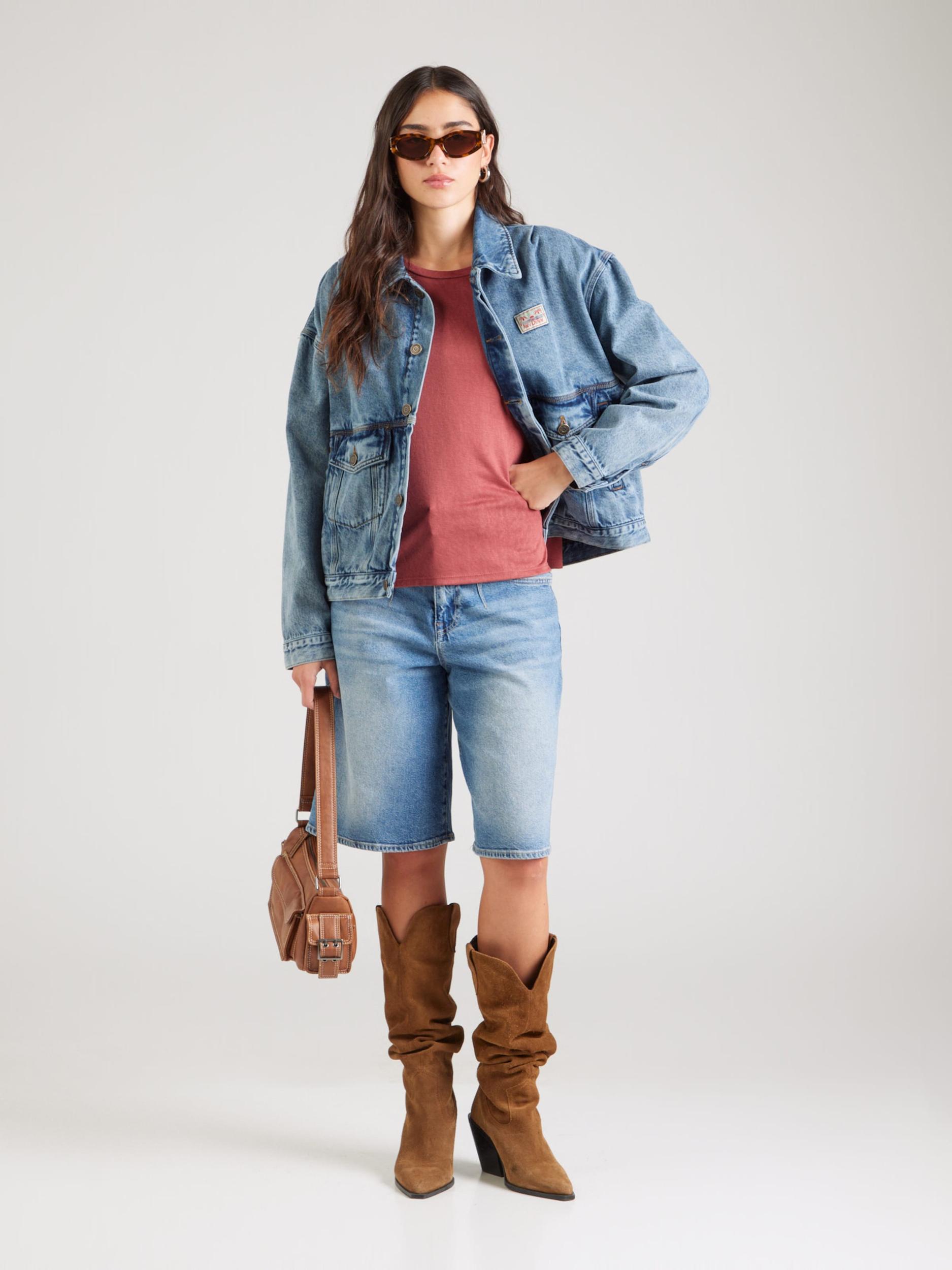 ONLY Μπλουζάκι 'ONLSIA' κόκκινο σκουριάς