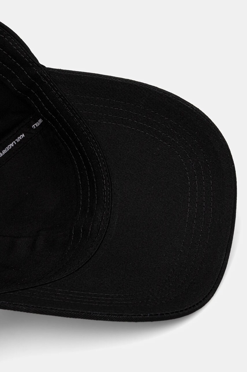 Βαμβακερό καπέλο του μπέιζμπολ Karl Lagerfeld IKON χρώμα: κόκκινο, A1W33037