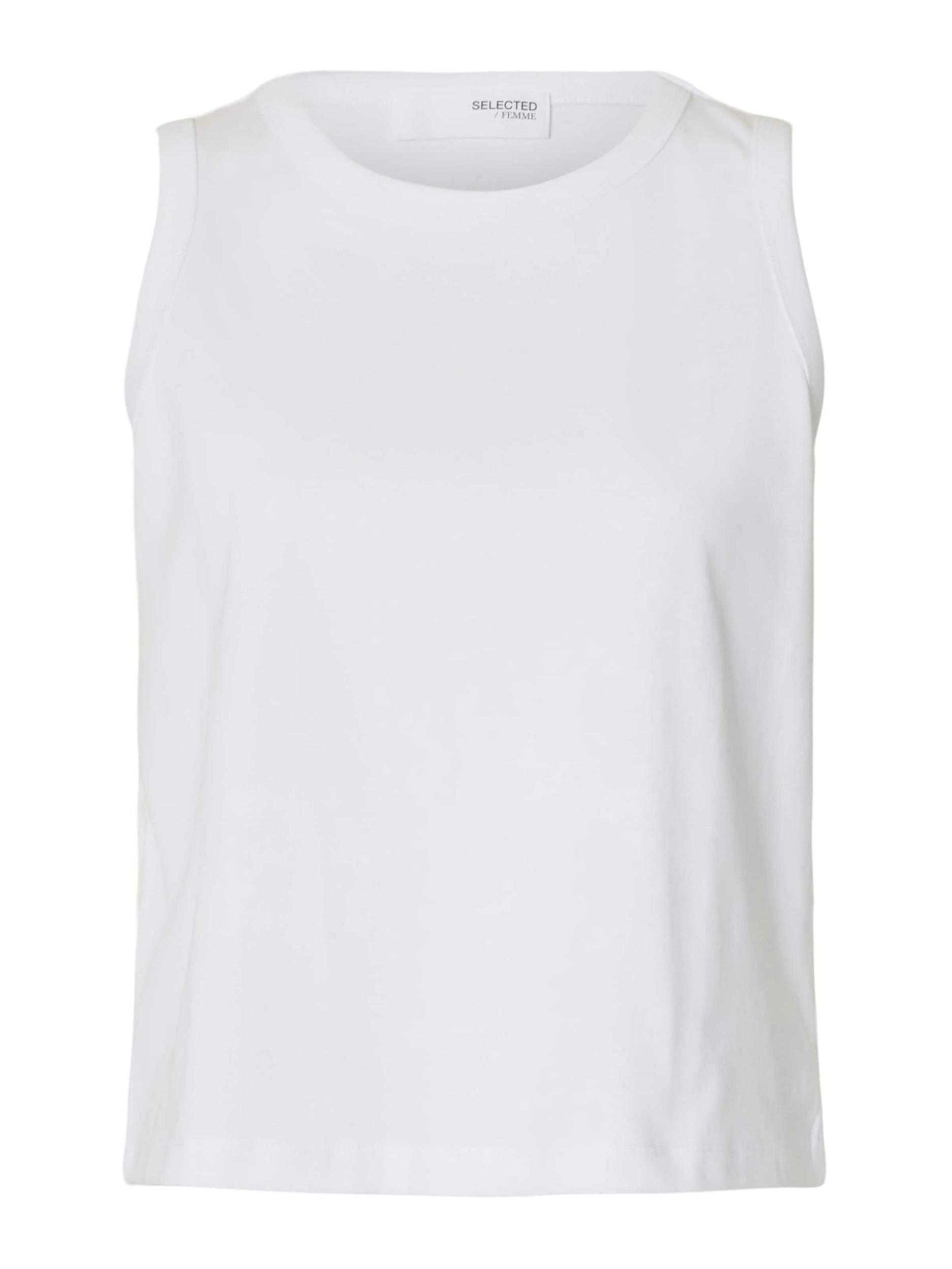 SELECTED Τοπ 'SLFEssential' λευκό
