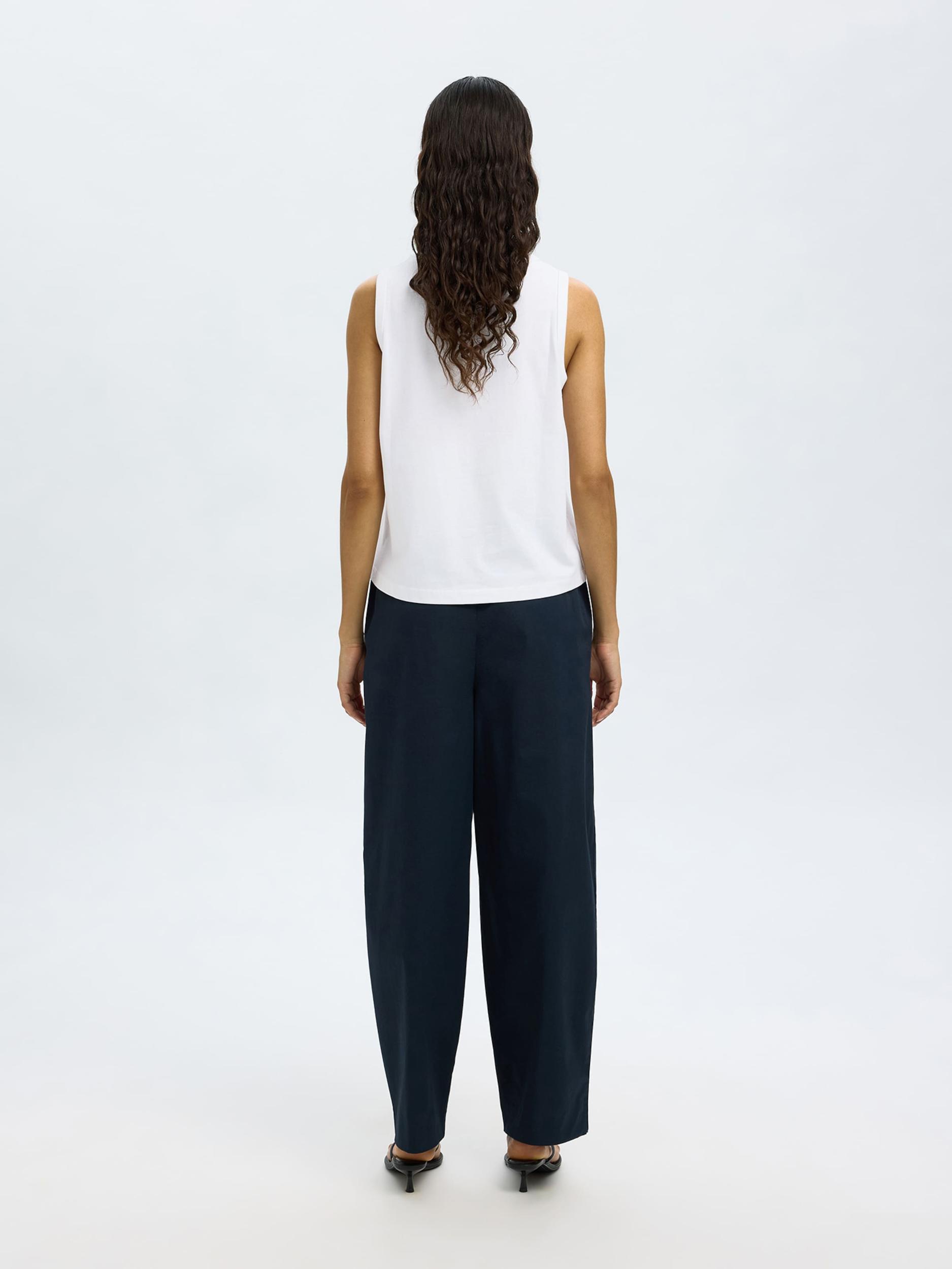 SELECTED Τοπ 'SLFEssential' λευκό