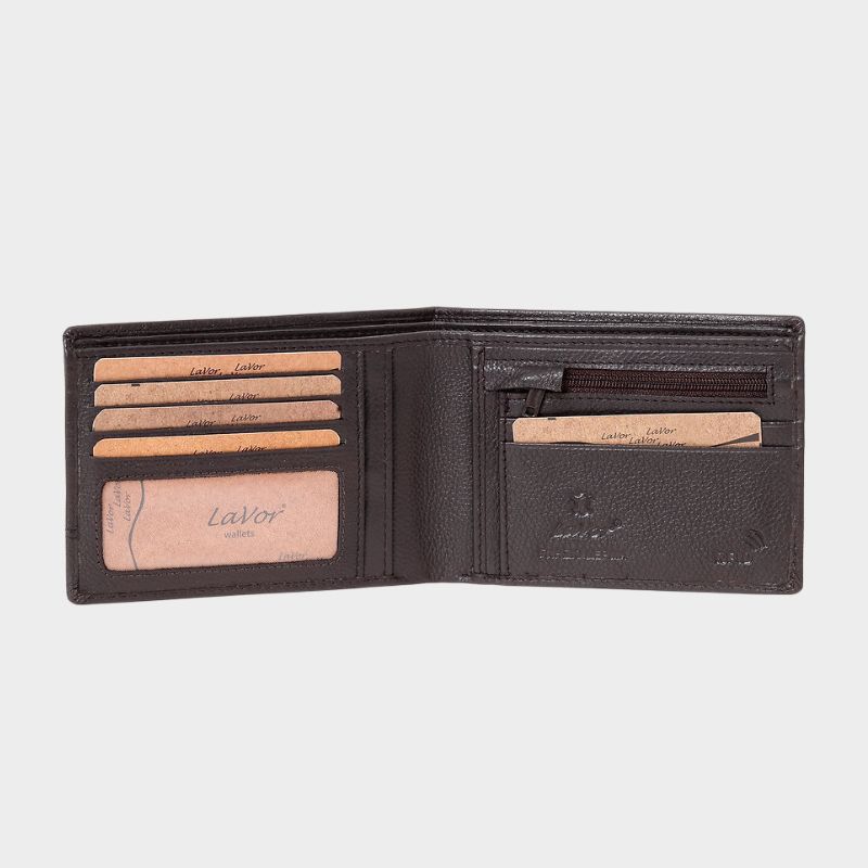 Δερμάτινο Ανδρικό Πορτοφόλι Lavor 1-3814 Καφέ