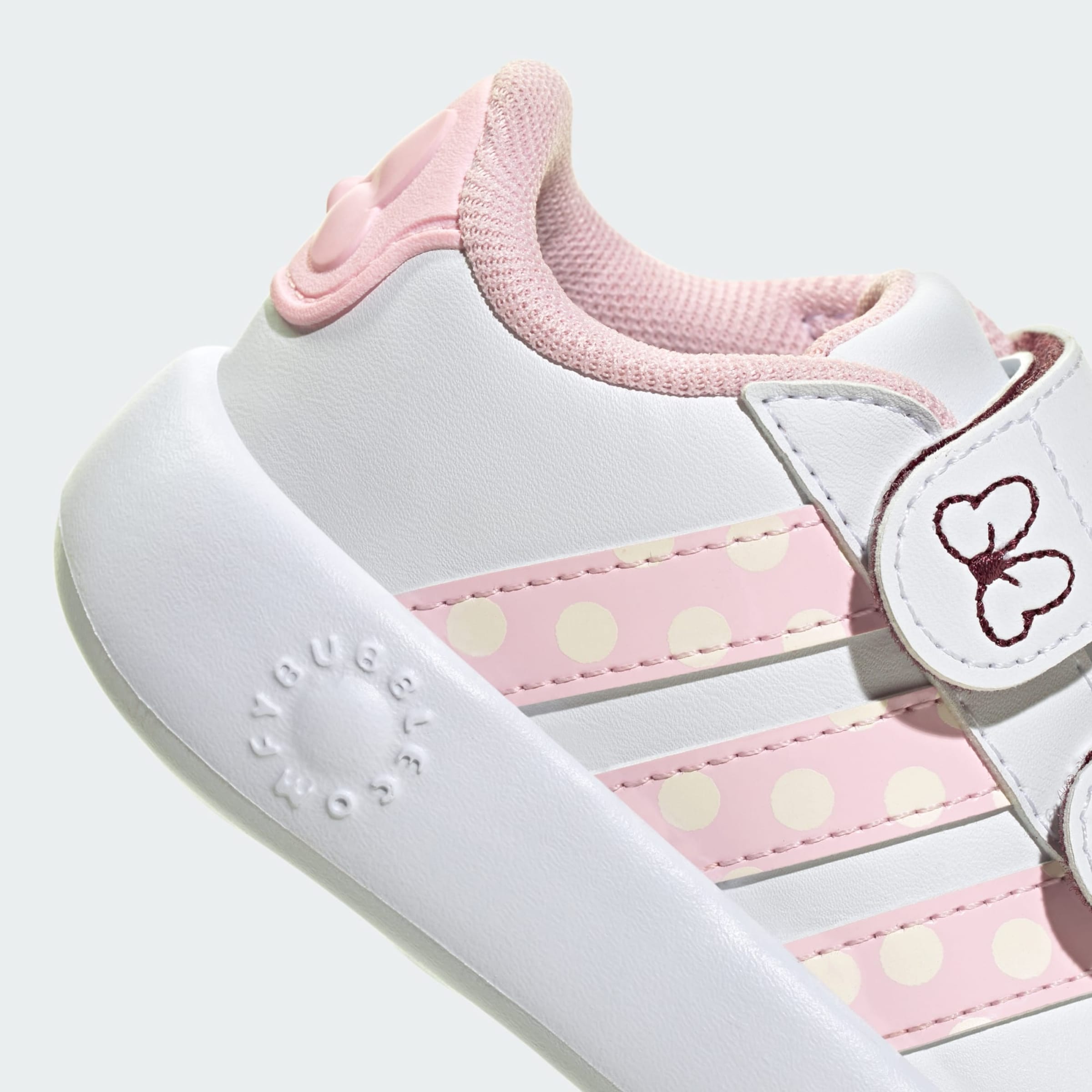 ADIDAS SPORTSWEAR Αθλητικό παπούτσι 'GRAND COURT MINNIE CF I' σαμπάνια / ρόδινο / λευκό