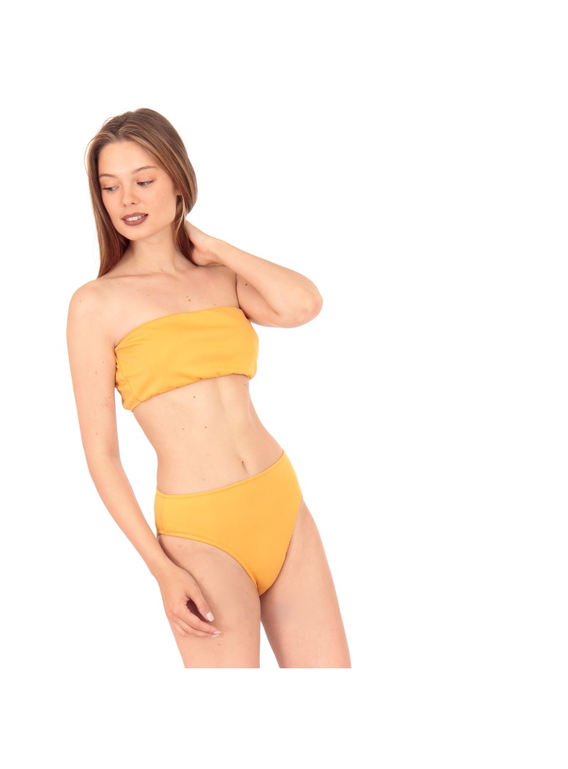 Silia D Κίτρινο Strapless Μπικίνι Μαγιό