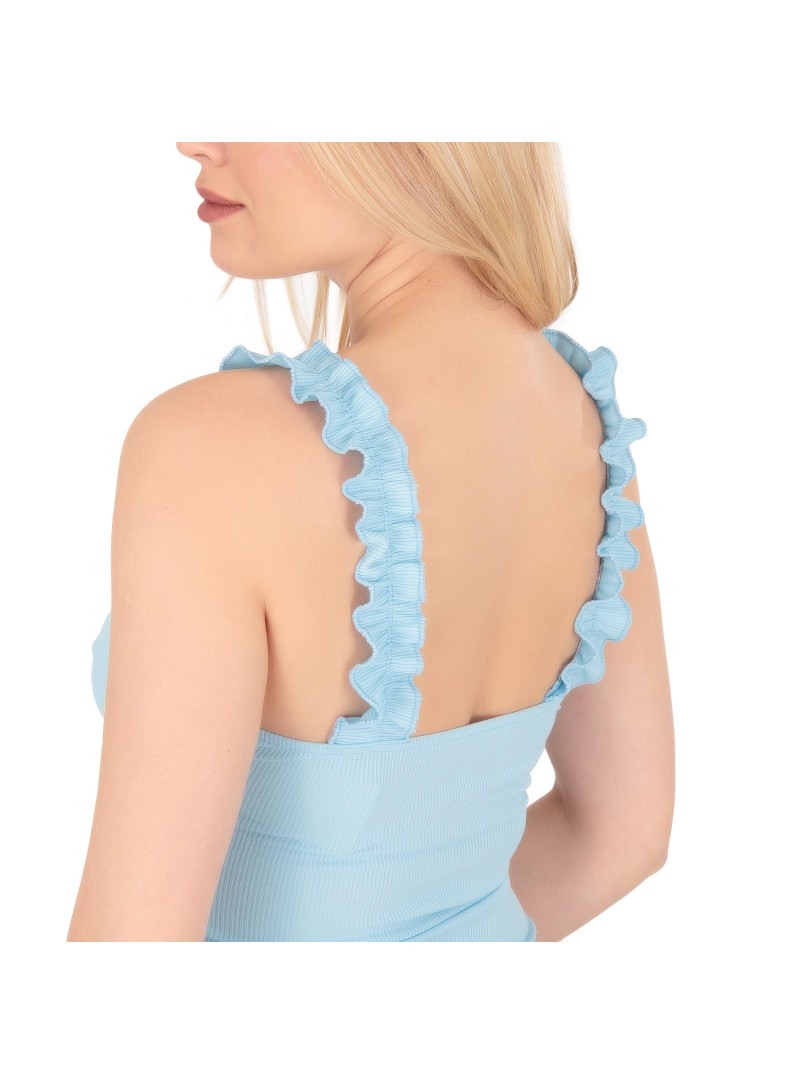 Silia D Γαλάζιο Κορμάκι με Βολάν