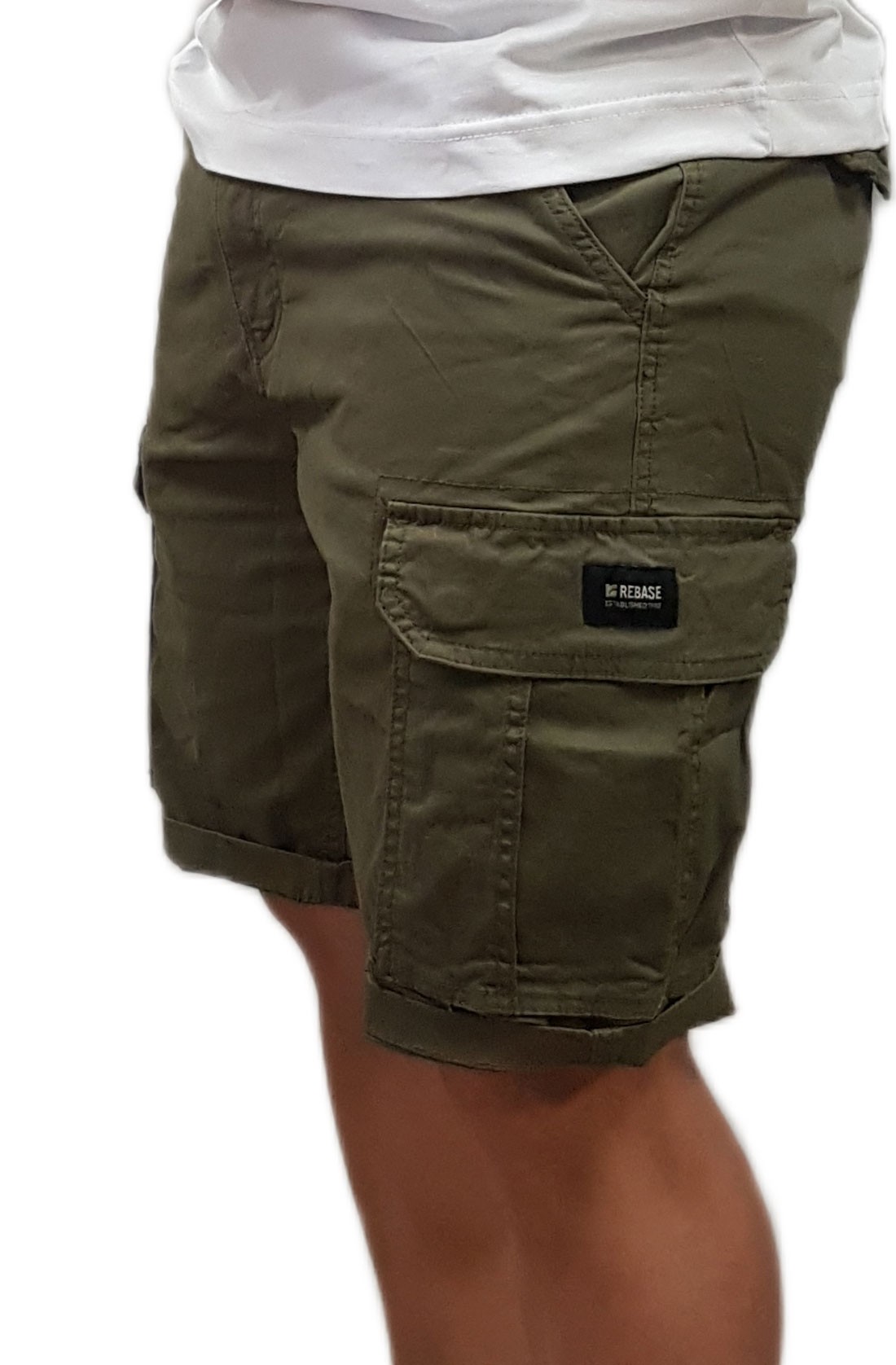 Rebase - 251RMSHO-7001 - Cargo-Shorts - Khaki - Βερμούδα