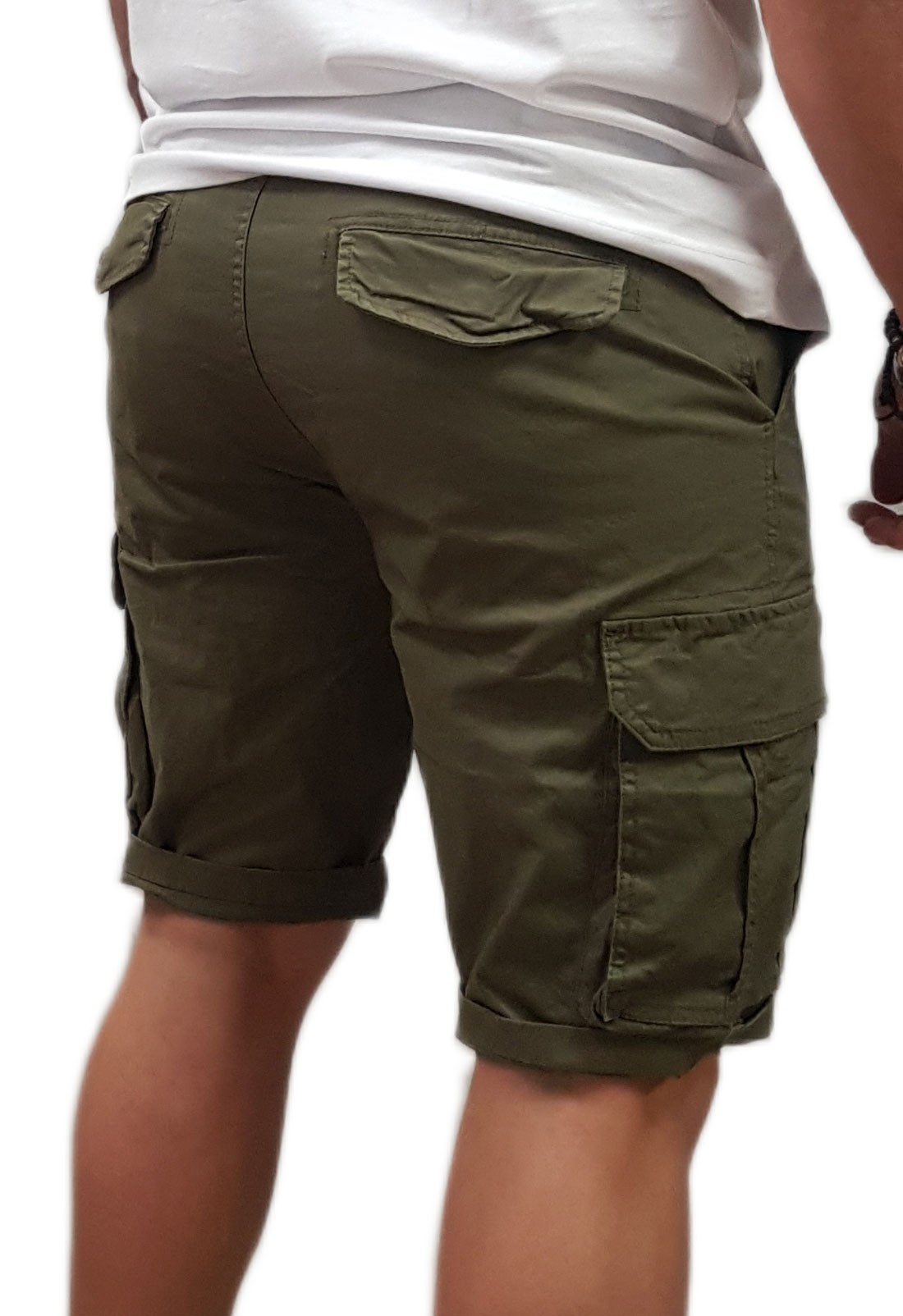 Rebase - 251RMSHO-7001 - Cargo-Shorts - Khaki - Βερμούδα