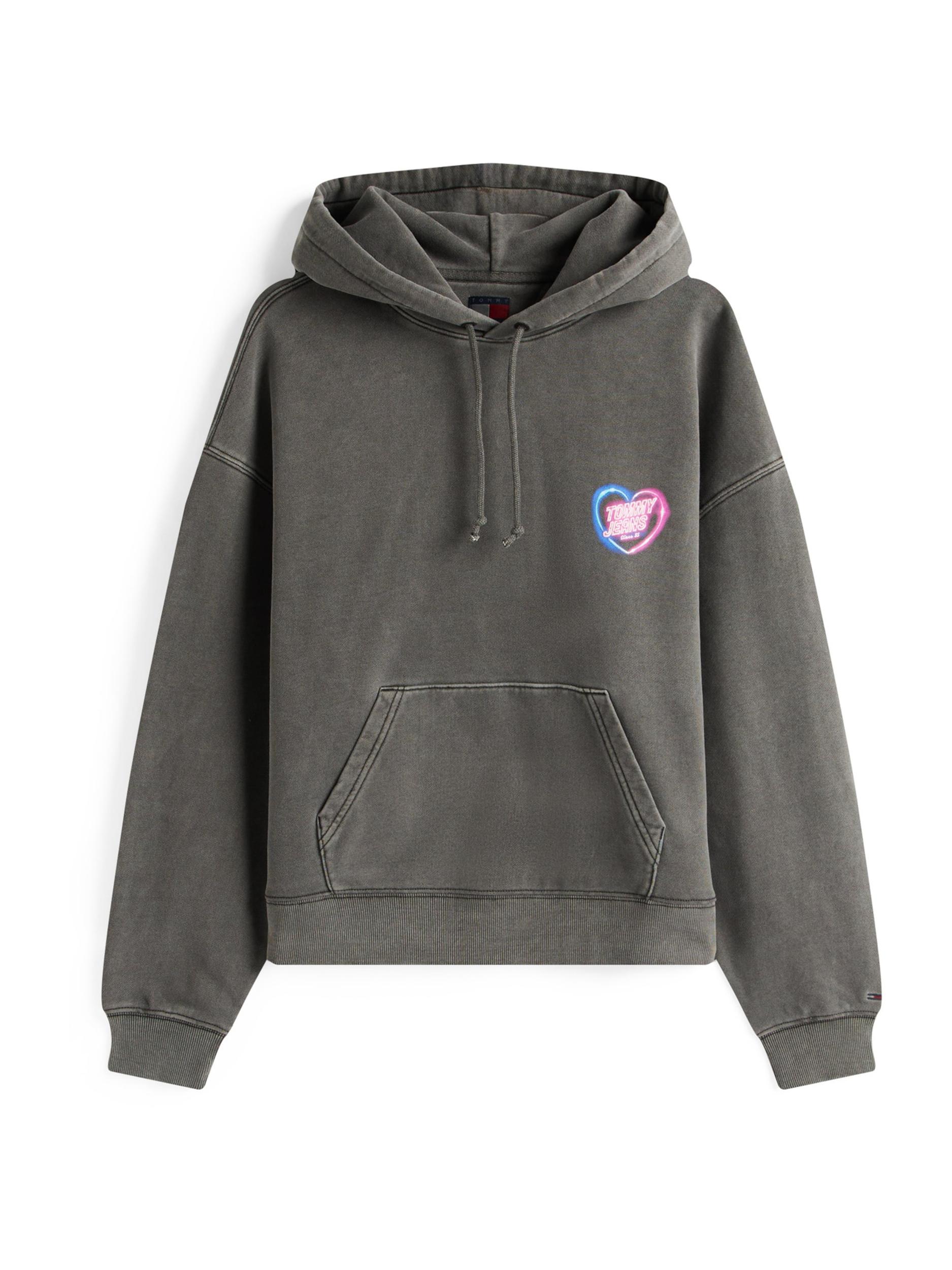 Tommy Jeans Μπλούζα φούτερ μπλε νέον / ροζ νέον / μαύρο / λευκό