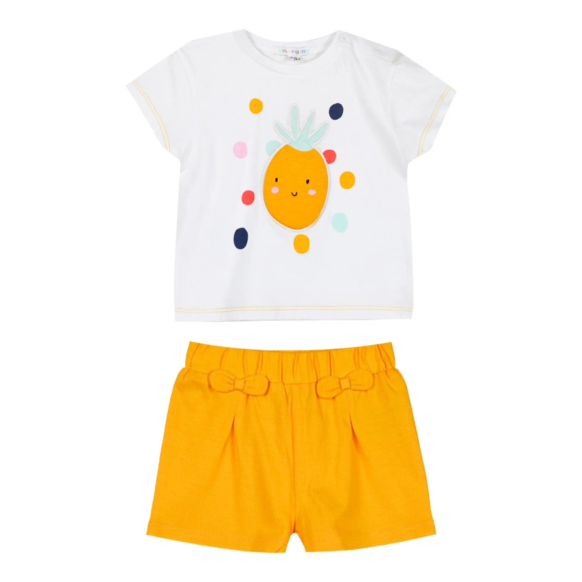 Energiers Βρεφικό Καλοκαιρινό Σετ Μπλούζα & Σορτς με Σχέδιο Ανανά
