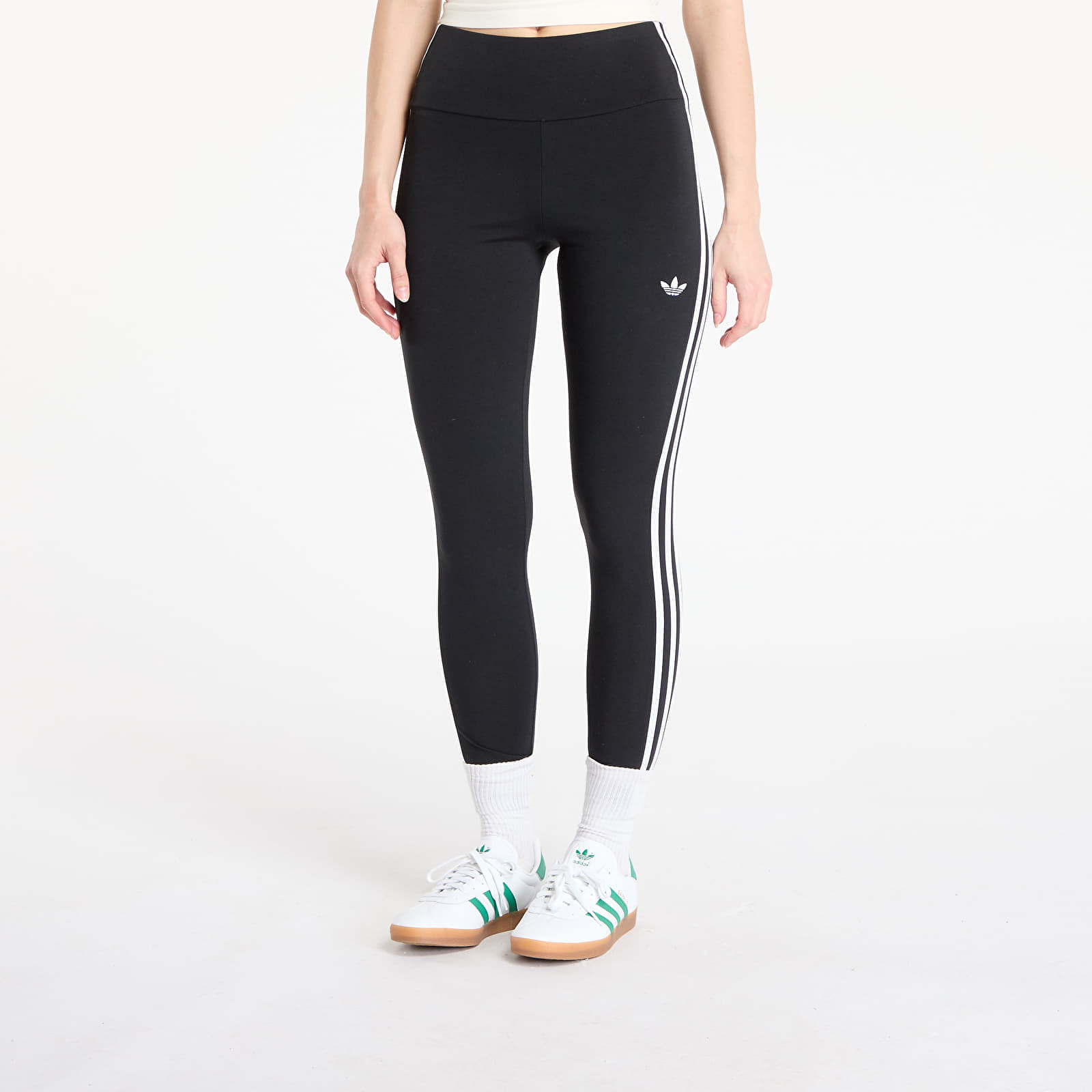 adidas Originals Κολάν adidas Adicolor 3-Stripes Leggings Black/ White XS