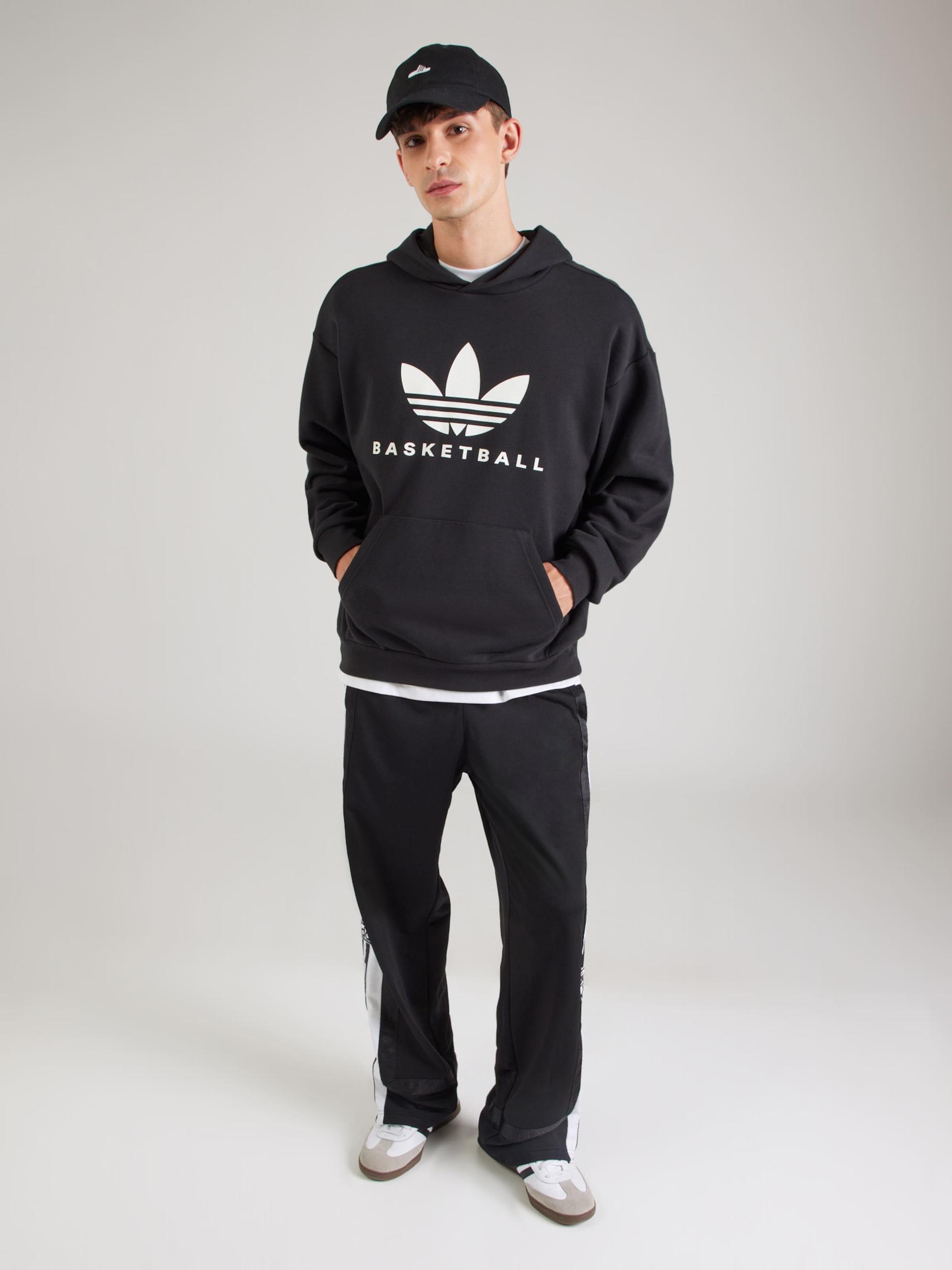 ADIDAS ORIGINALS Μπλούζα φούτερ 'OG FOUN.' μαύρο / λευκό