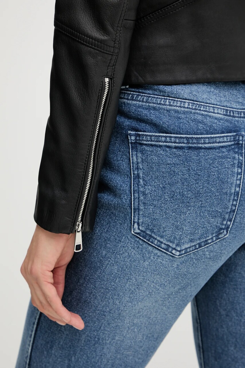 Δερμάτινο μπουφάν BOSS Orange Bashinah