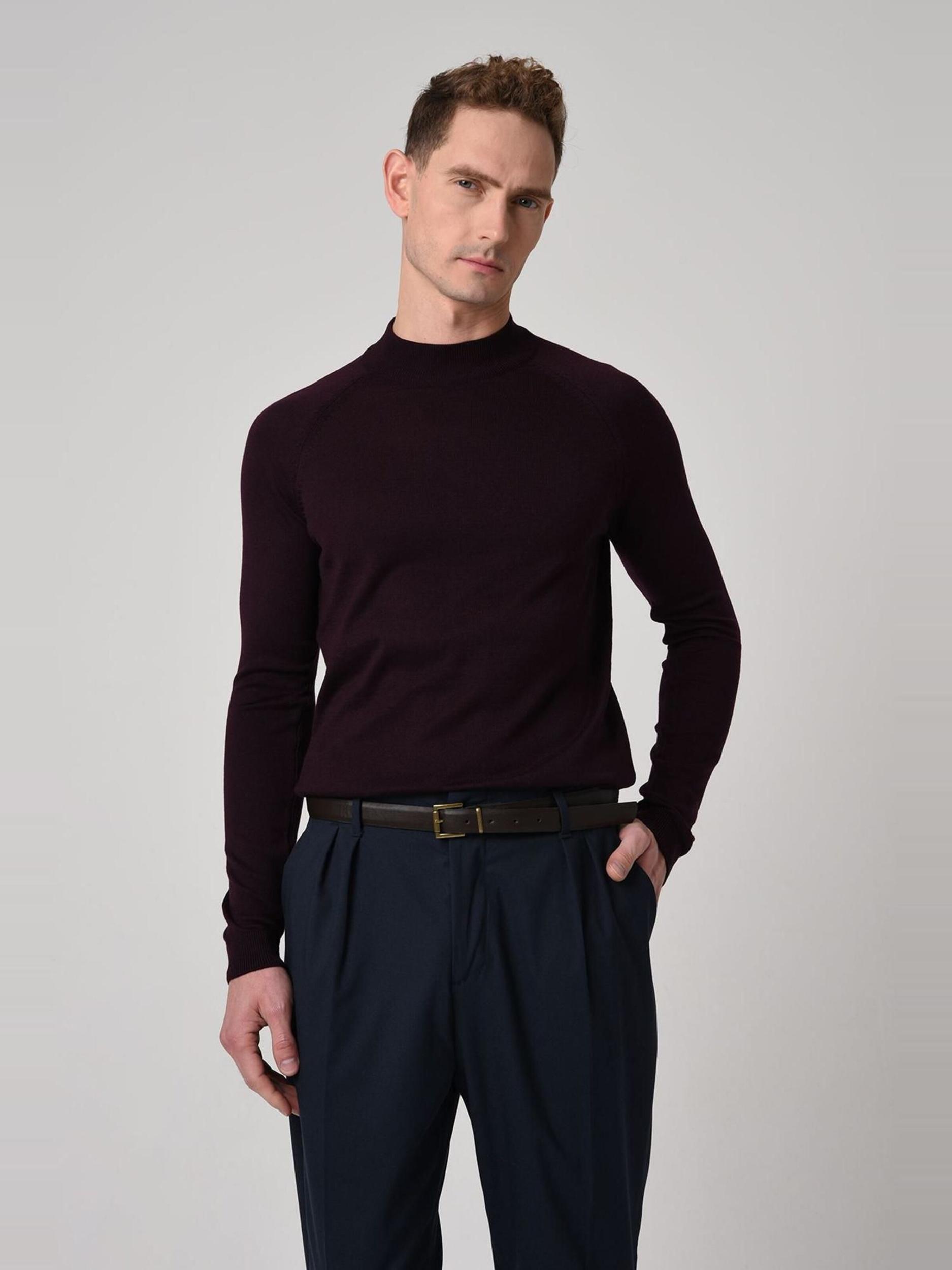 Antioch Πουλόβερ κόκκινο κρασί