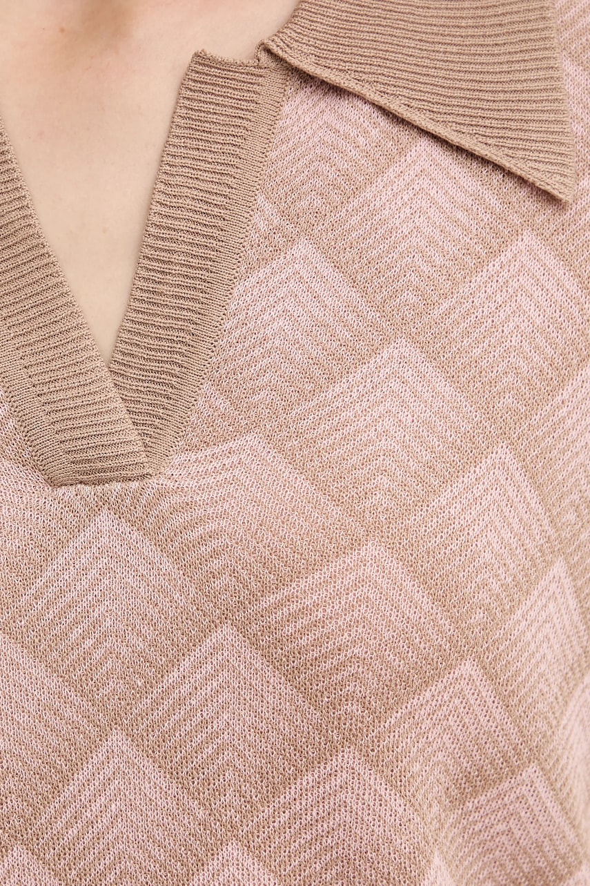 Πόλο με μείγμα με λινό Silvian Heach CHATZID