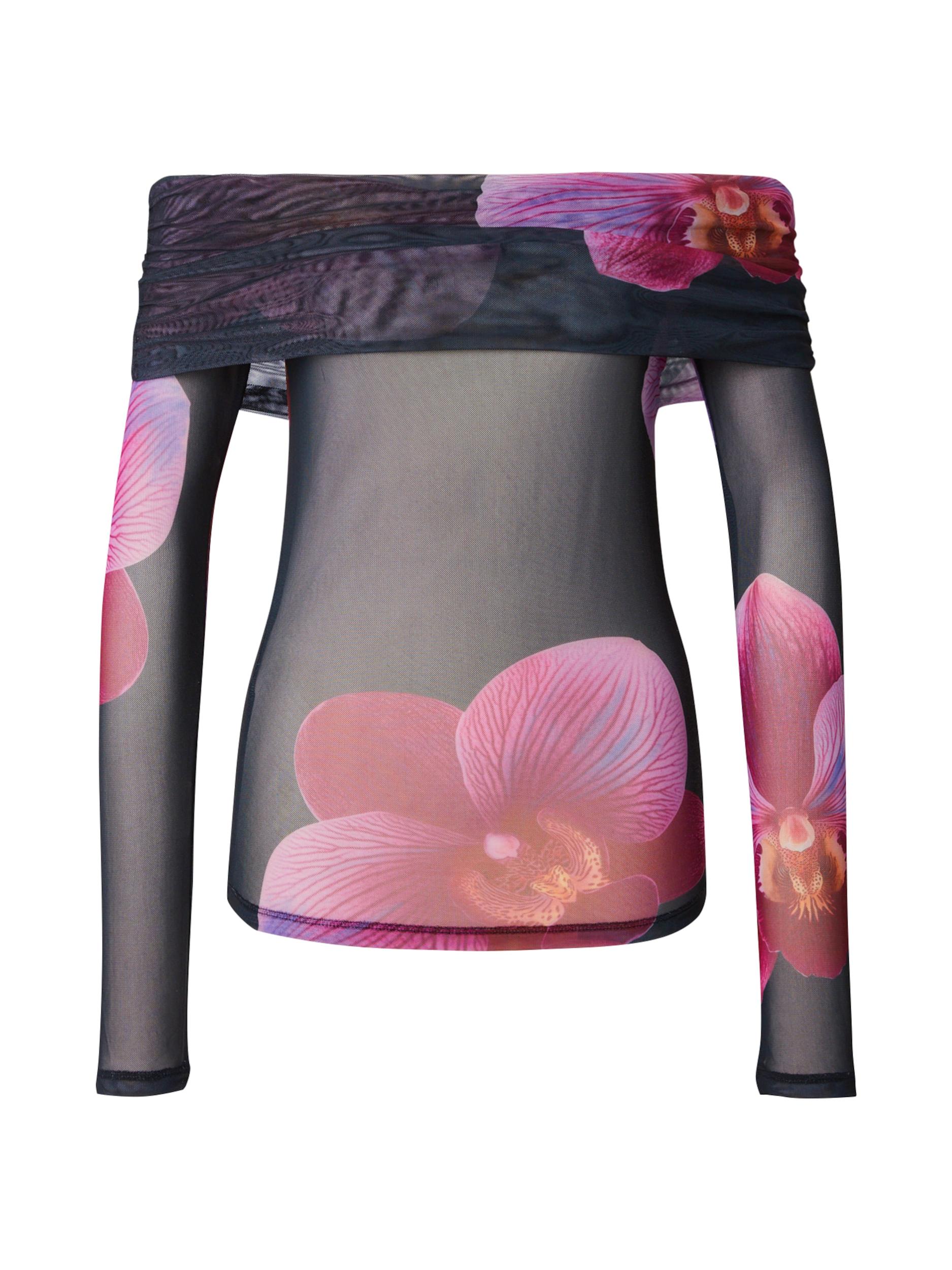 VERO MODA Μπλουζάκι 'VMFLORY' πασχαλιά / ρόδινο / μαύρο