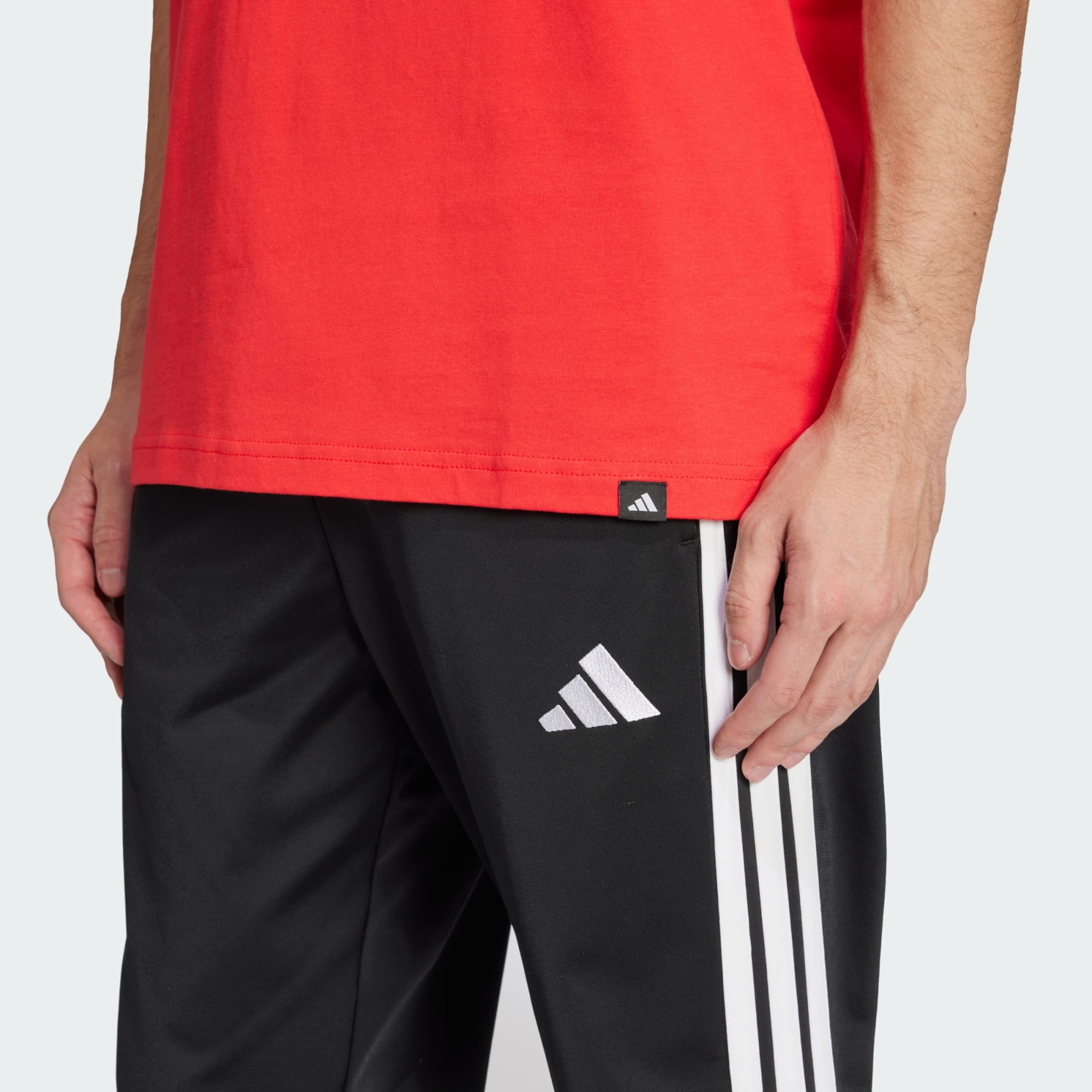 ADIDAS SPORTSWEAR Λειτουργικό μπλουζάκι 'Logo Graphic' μπλε μαρέν / κόκκινο / λευκό