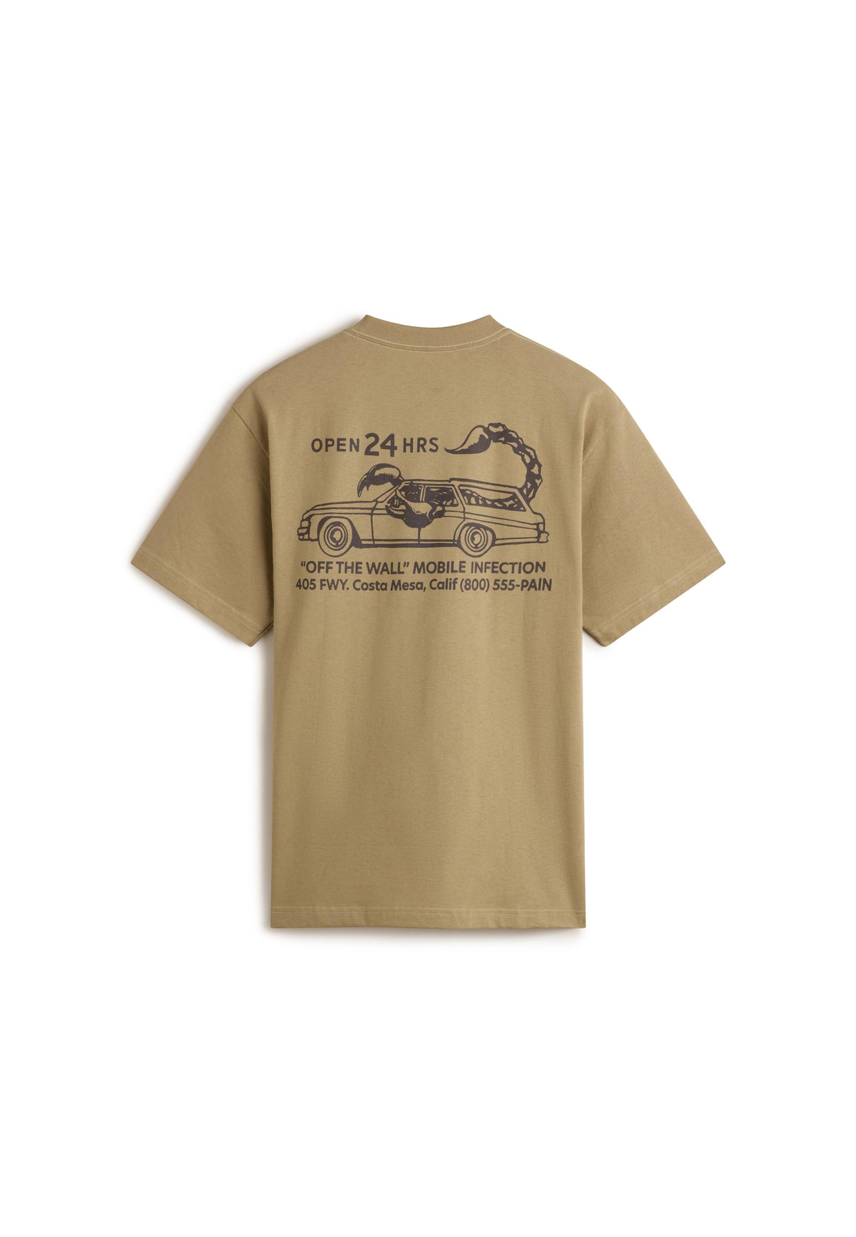 VANS Μπλουζάκι 'Sting Wagon' λαδί / μαύρο