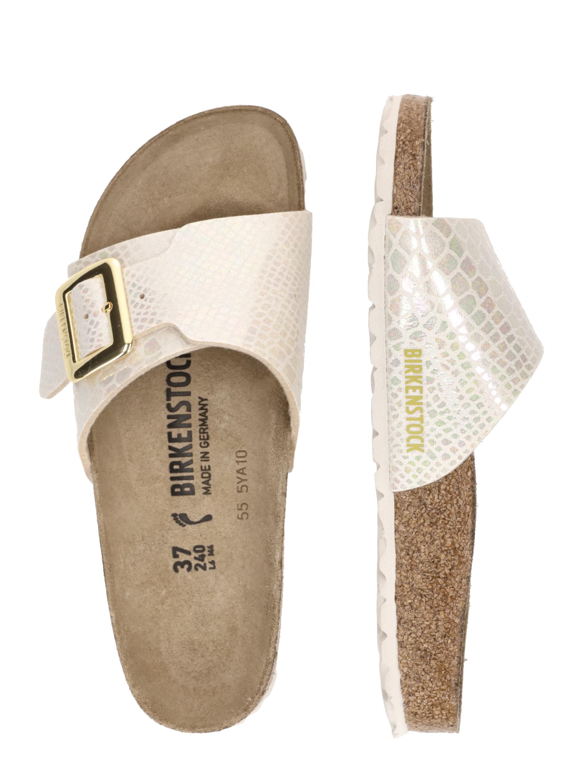 BIRKENSTOCK Μιούλ 'Catalina' μπεζ / λευκό μαλλιού