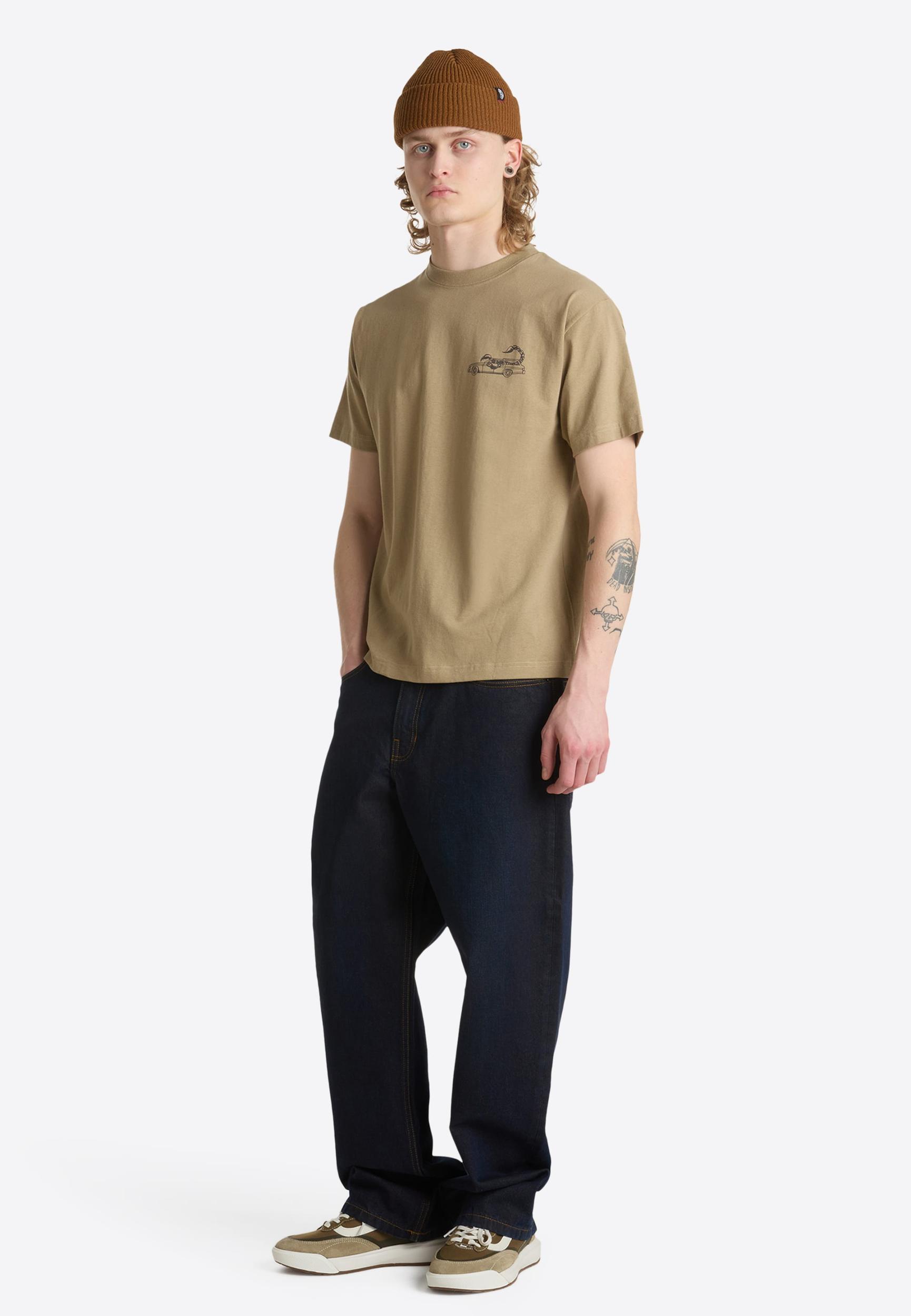 VANS Μπλουζάκι 'Sting Wagon' λαδί / μαύρο