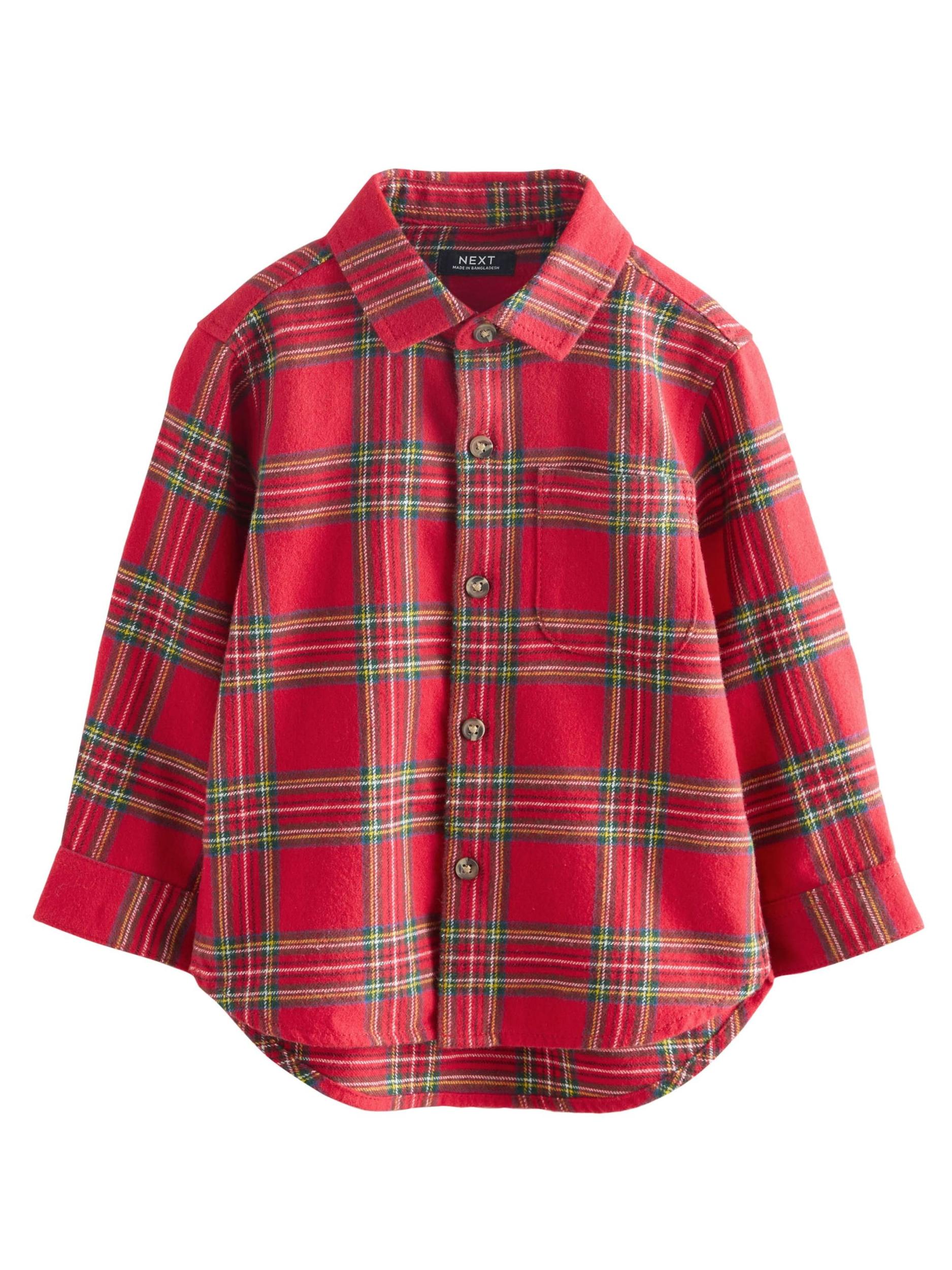 Next Πουκάμισο 'Weihnachten' μπλε / κίτρινο / κόκκινο / λευκό