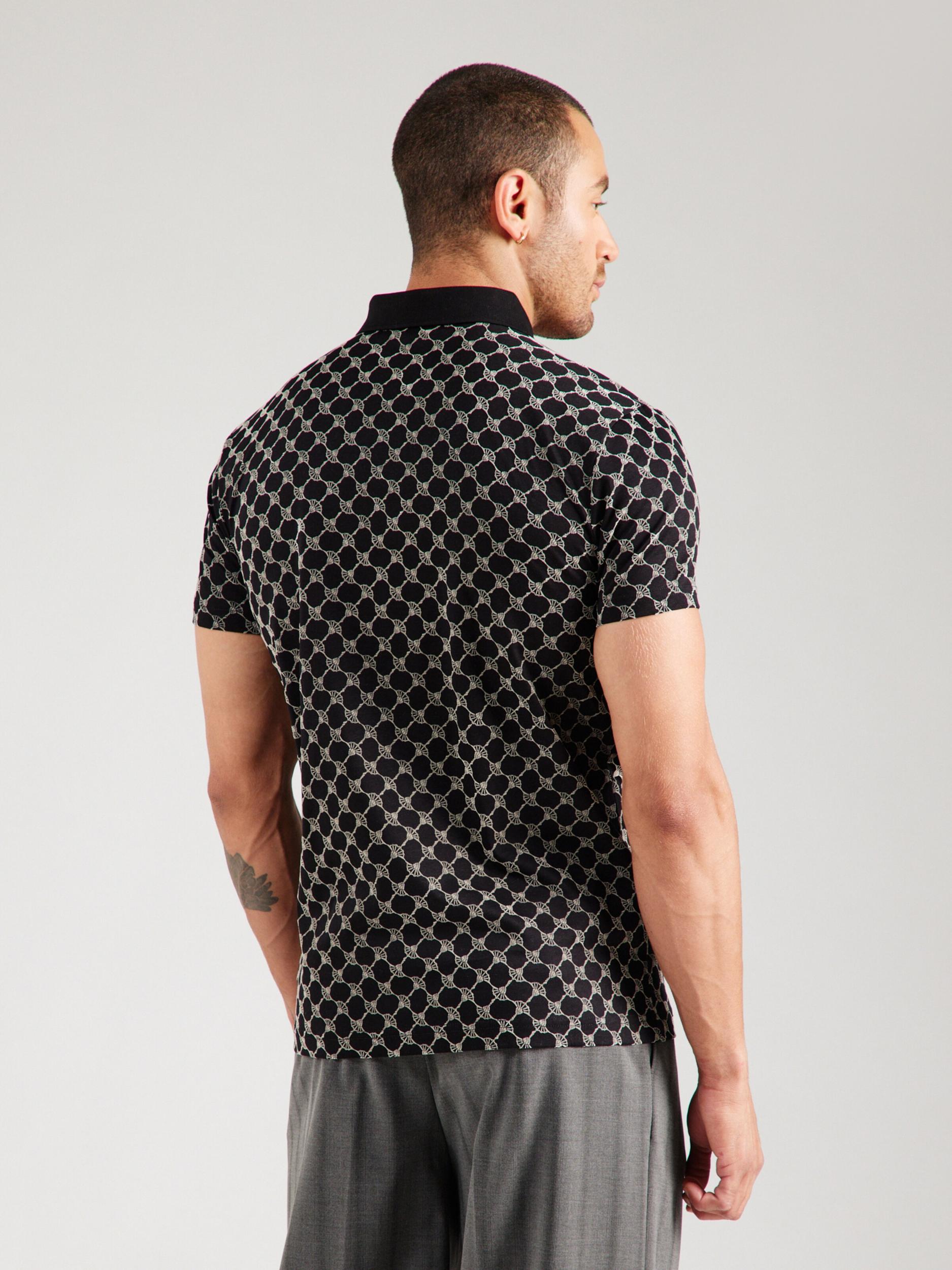 JOOP! Μπλουζάκι 'Pancrazio' μαύρο / offwhite