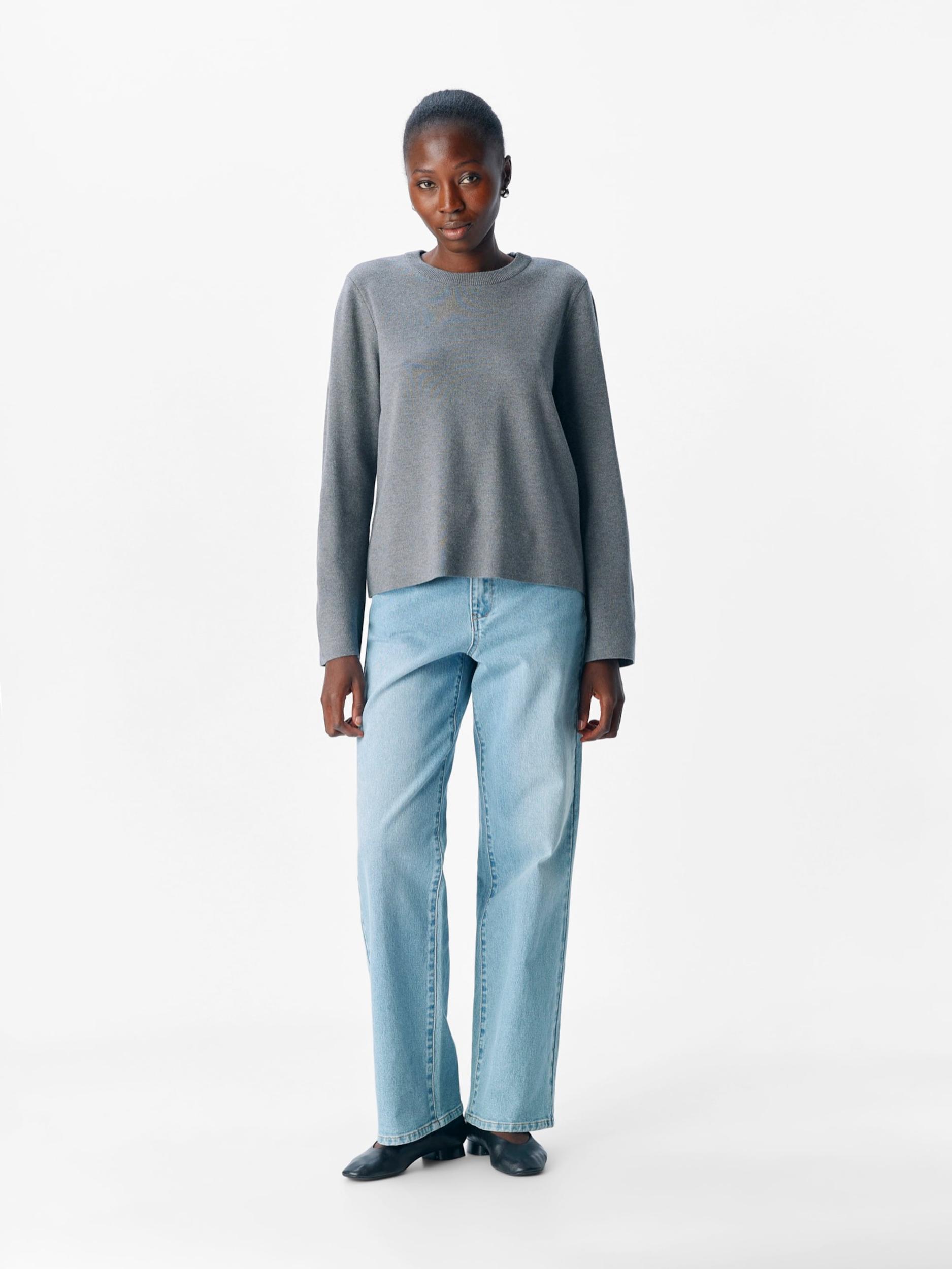 OBJECT Πουλόβερ 'OBJREYNARD' γκρι μελανζέ