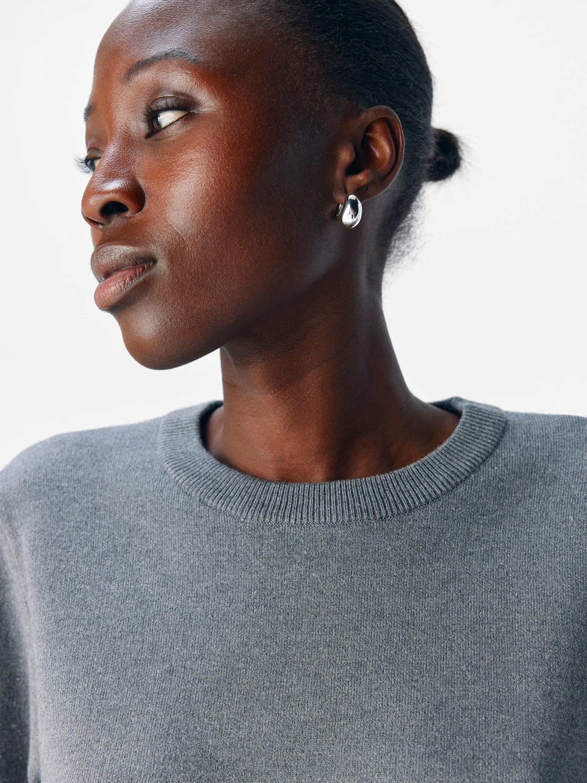 OBJECT Πουλόβερ 'OBJREYNARD' γκρι μελανζέ