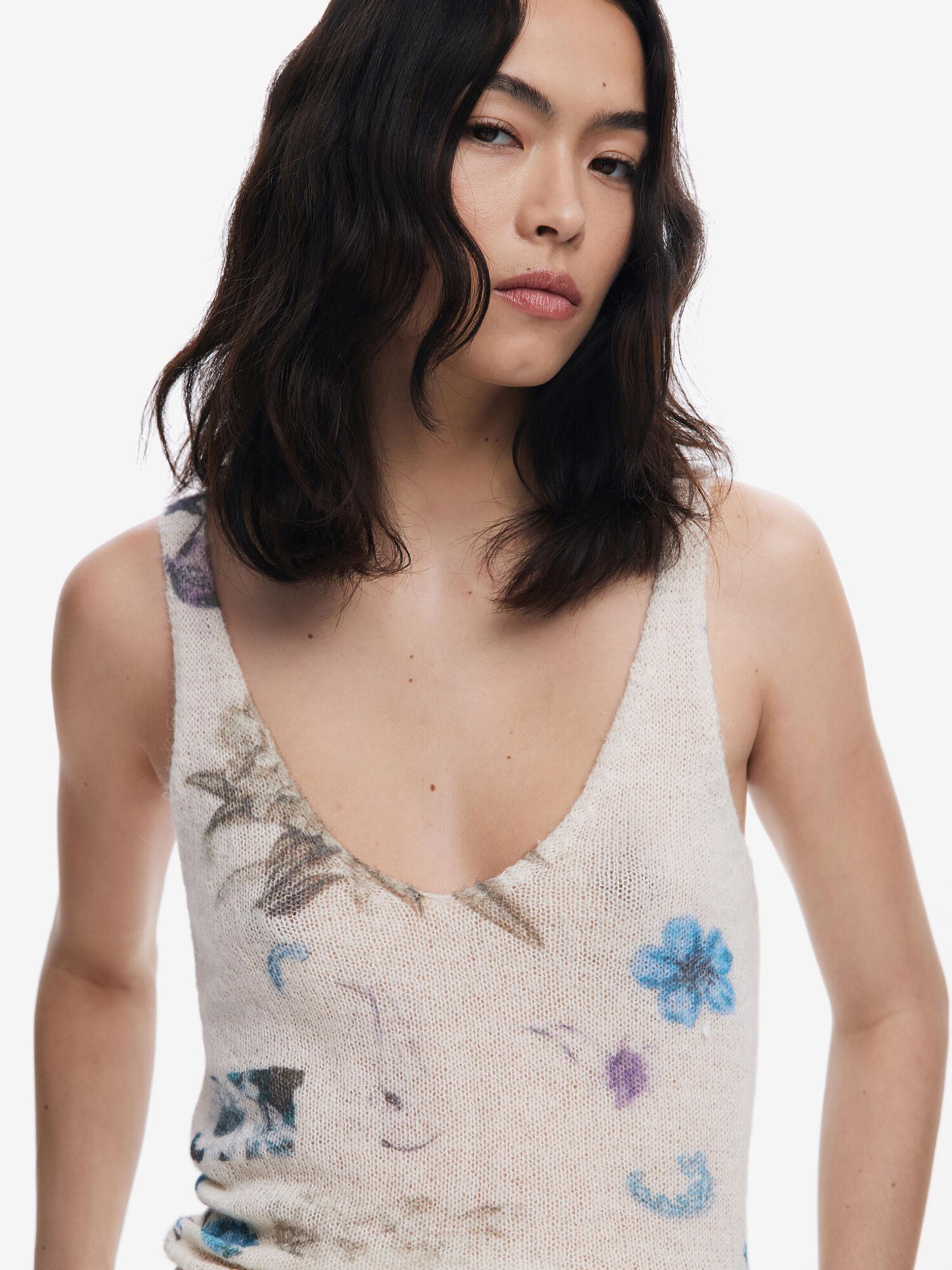 Desigual Πουλόβερ λευκό