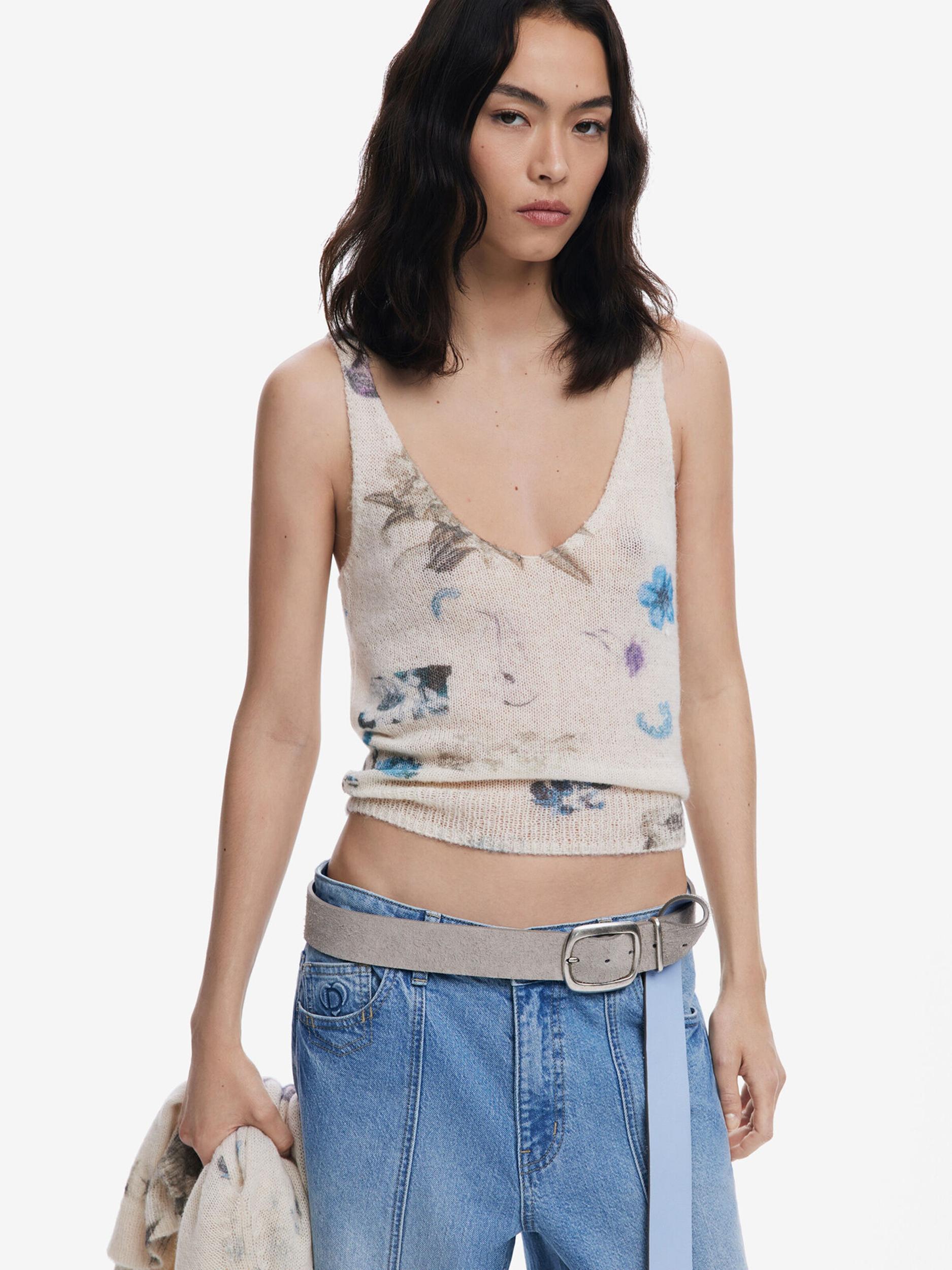 Desigual Πουλόβερ λευκό