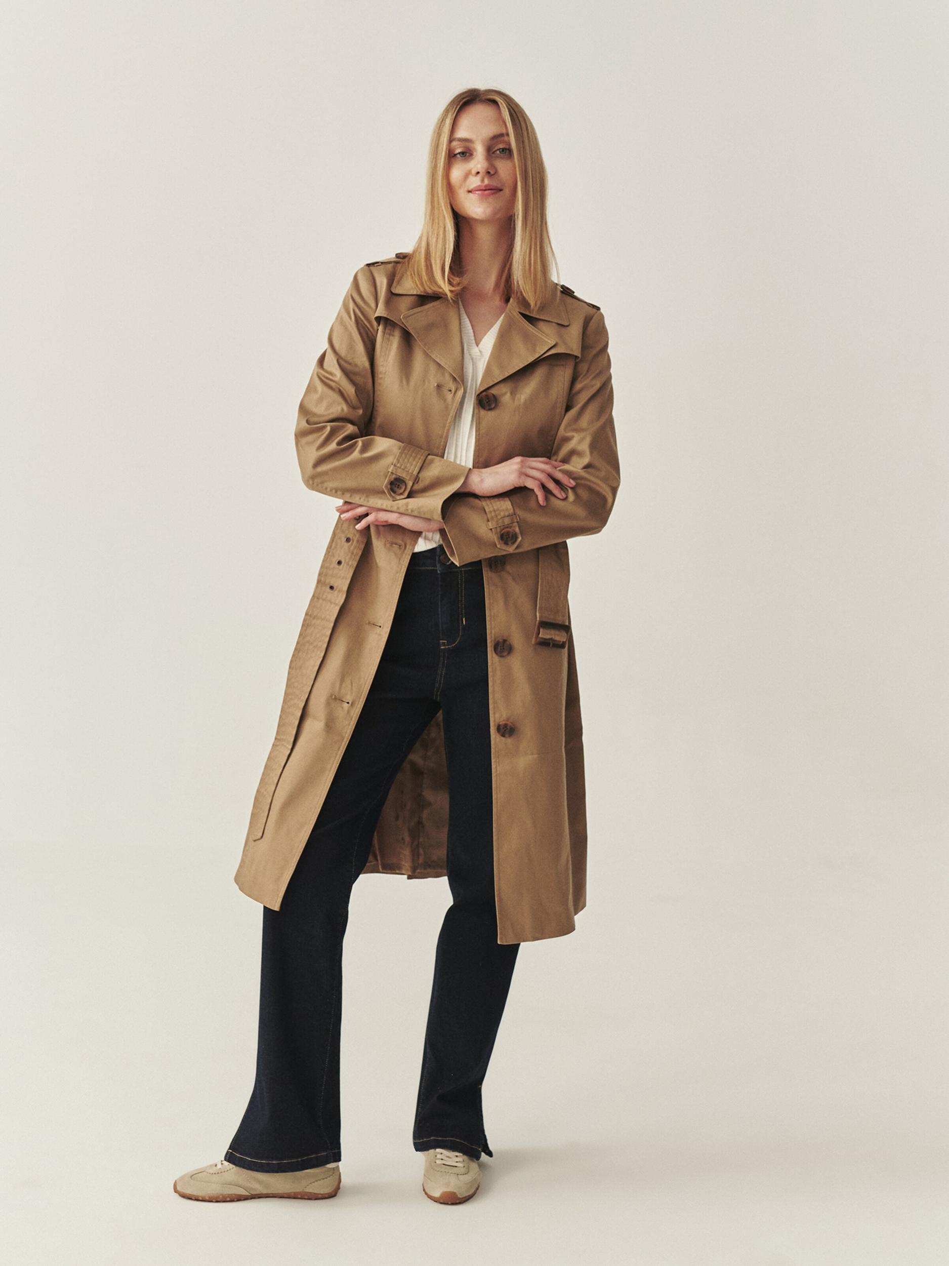 TATUUM Ανοιξιάτικο και φθινοπωρινό παλτό 'RIVA' μπεζ