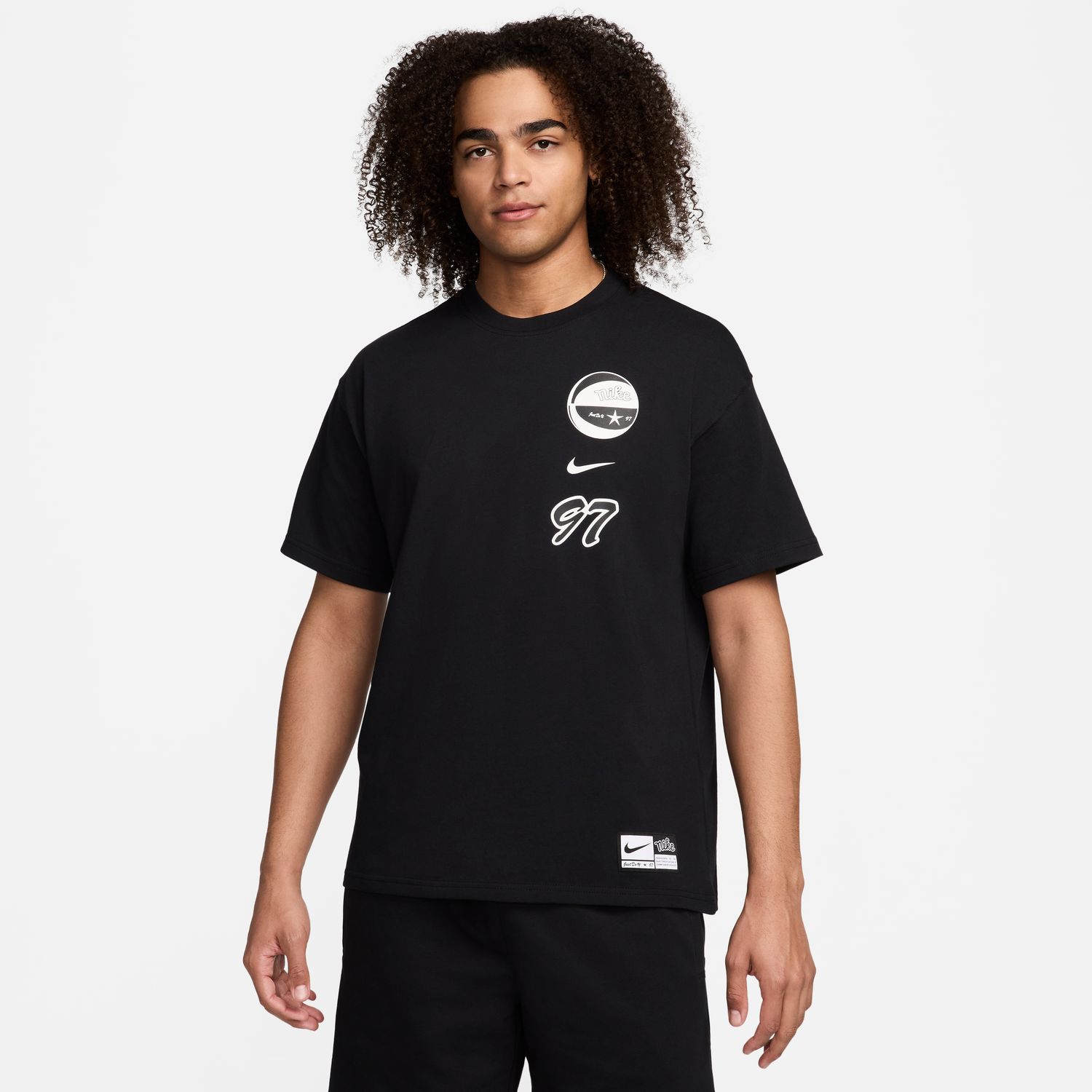 Nike Max90 Basketball Tee Black - Οι άνδρες - Κοντομάνικο μπλουζάκι Nike - Μαύρος - FV8394-010 - Μέγεθος: S