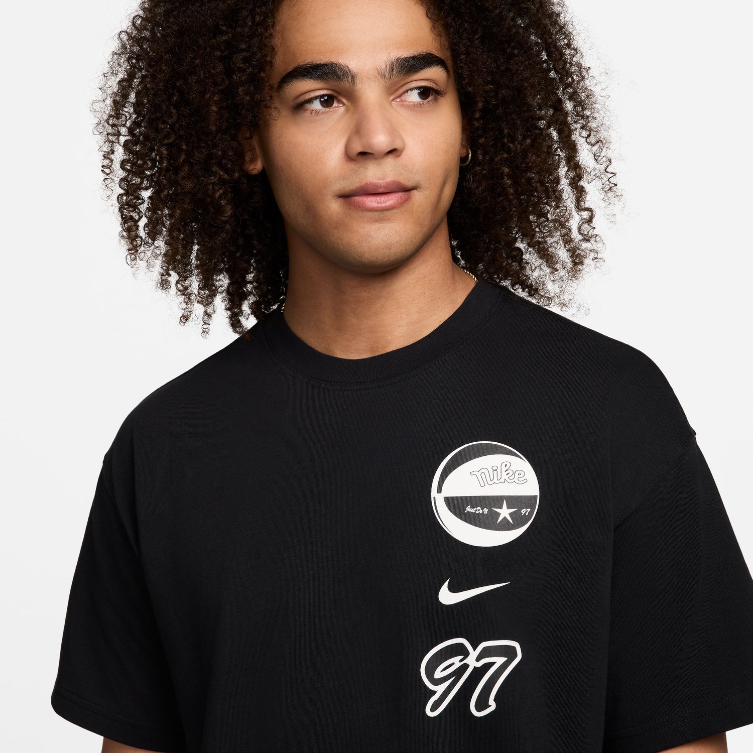 Nike Max90 Basketball Tee Black - Οι άνδρες - Κοντομάνικο μπλουζάκι Nike - Μαύρος - FV8394-010 - Μέγεθος: S