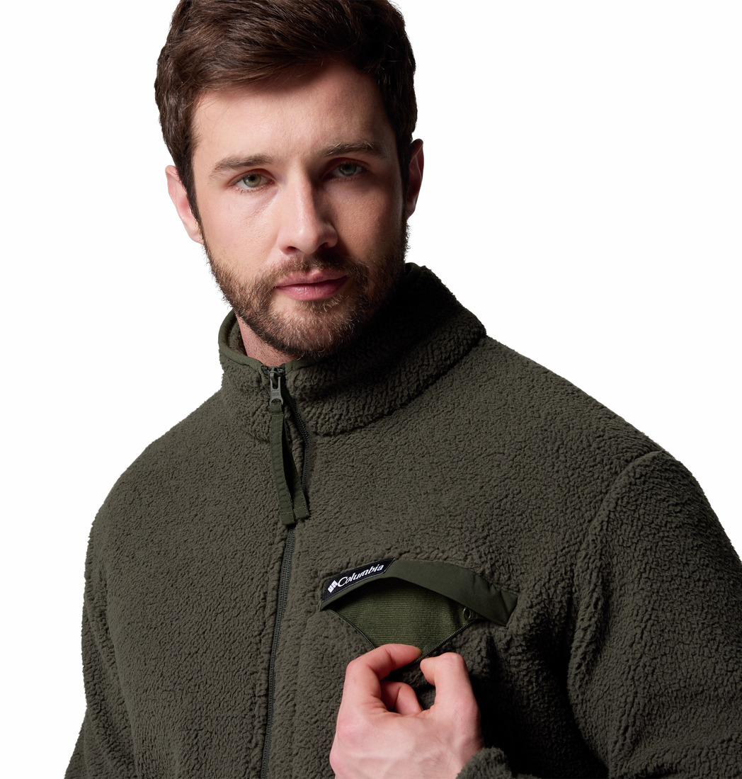 Columbia Ανδρική Ζακέτα Rugged Ridge Full Zip Sherpa Fleece Jacket 2135481-366 Πράσινο