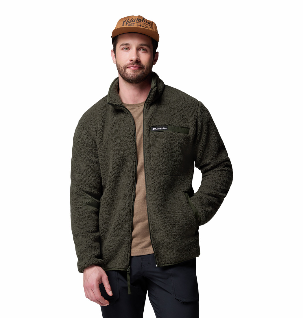 Columbia Ανδρική Ζακέτα Rugged Ridge Full Zip Sherpa Fleece Jacket 2135481-366 Πράσινο
