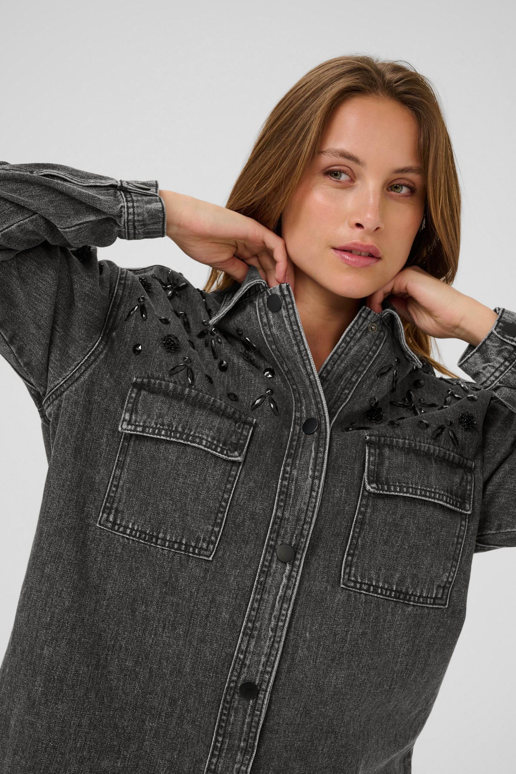 Kaffe Φθινοπωρινό και ανοιξιάτικο μπουφάν 'Jaiden' γκρι ντένιμ