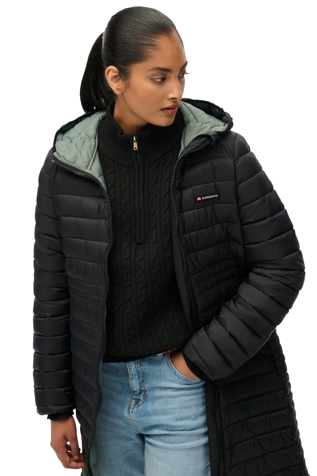 SUPERDRY FUJI LITE MID PADDED ΜΠΟΥΦΑΝ ΓΥΝΑΙΚΕΙΟ W5011972A-02A