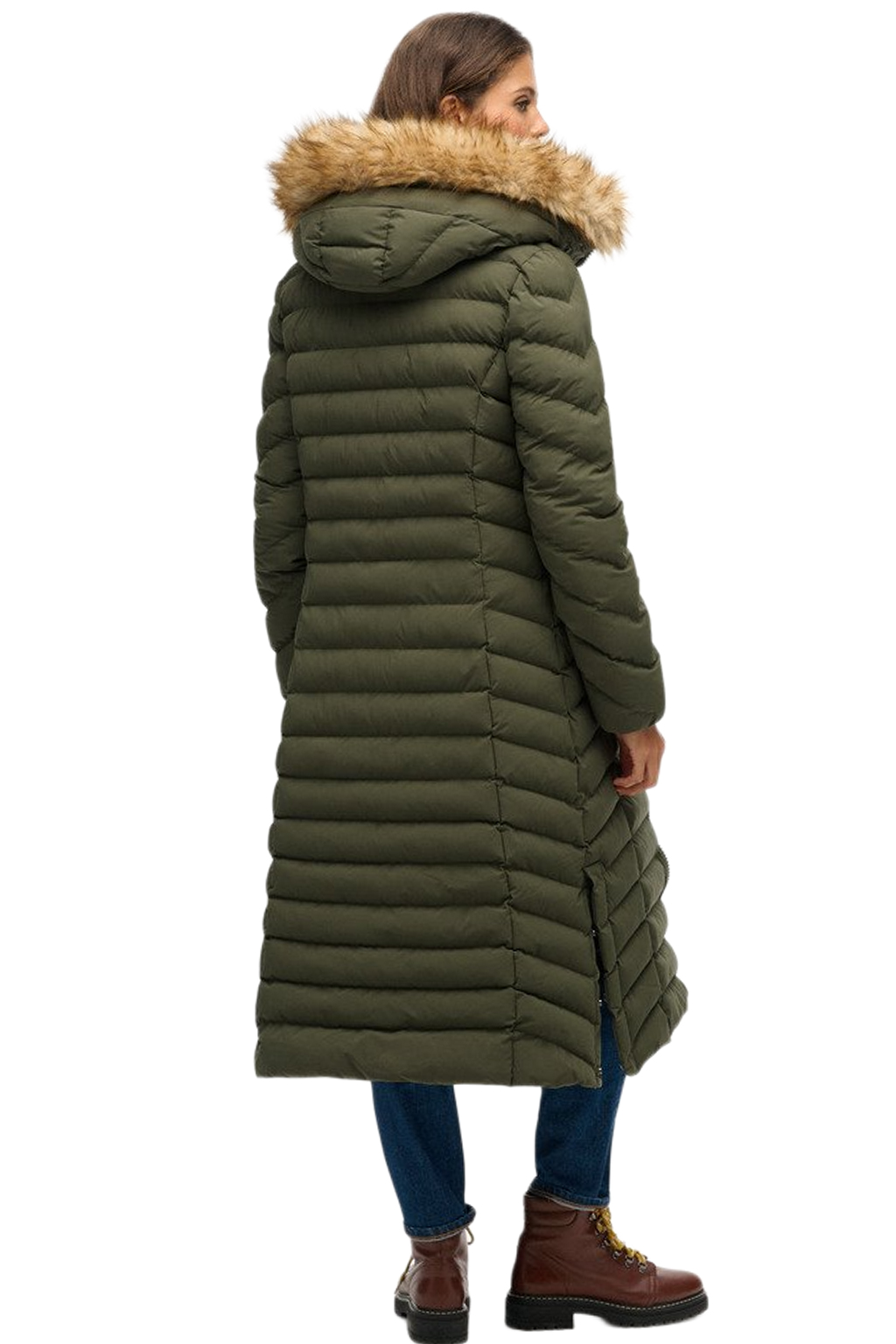 SUPERDRY FUJI FAUX FUR LONGLINE ΜΠΟΥΦΑΝ ΓΥΝΑΙΚΕΙΟ W5012001A-1TH