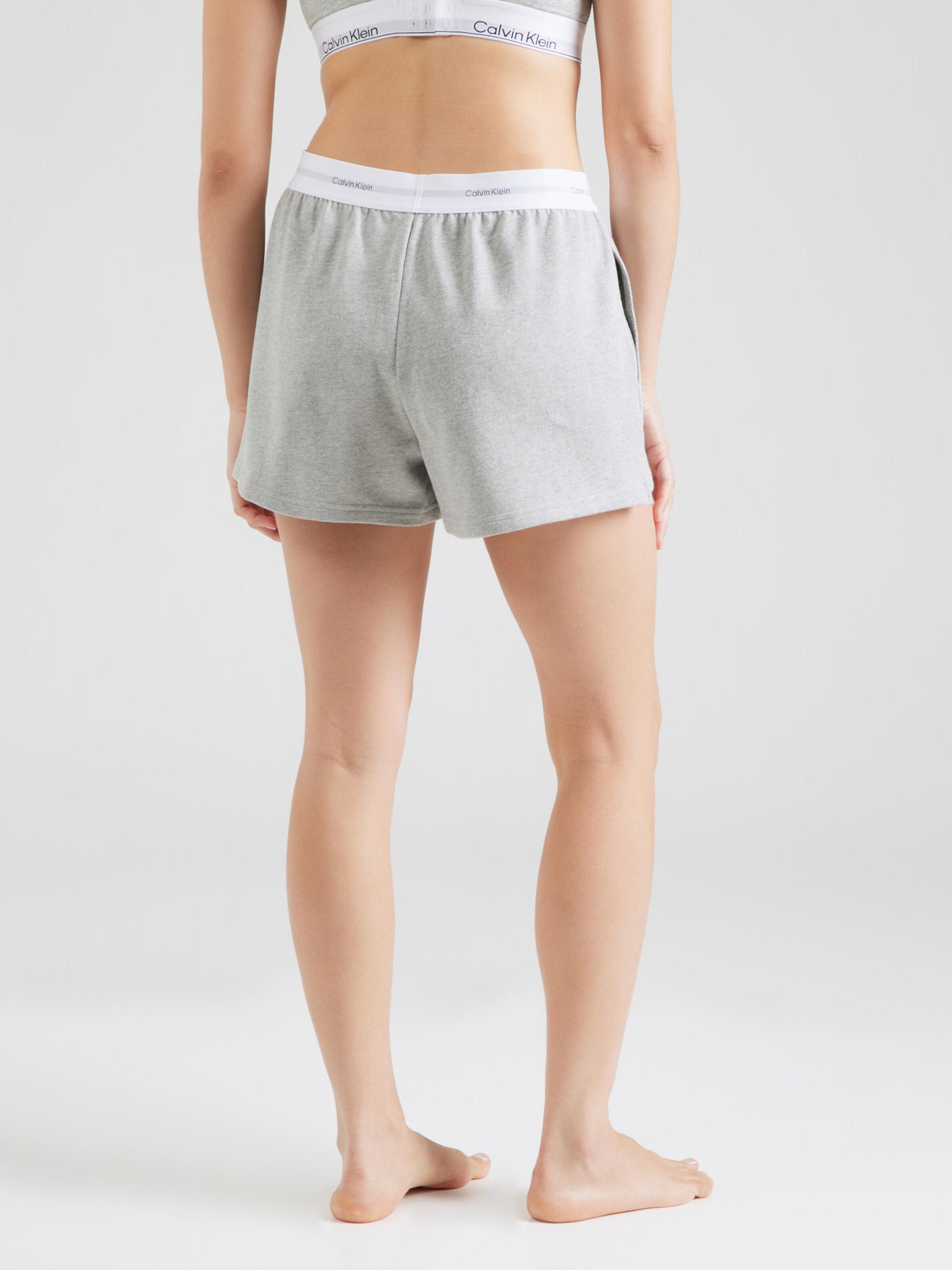 Calvin Klein Underwear Παντελόνι πιτζάμας γκρι / λευκό