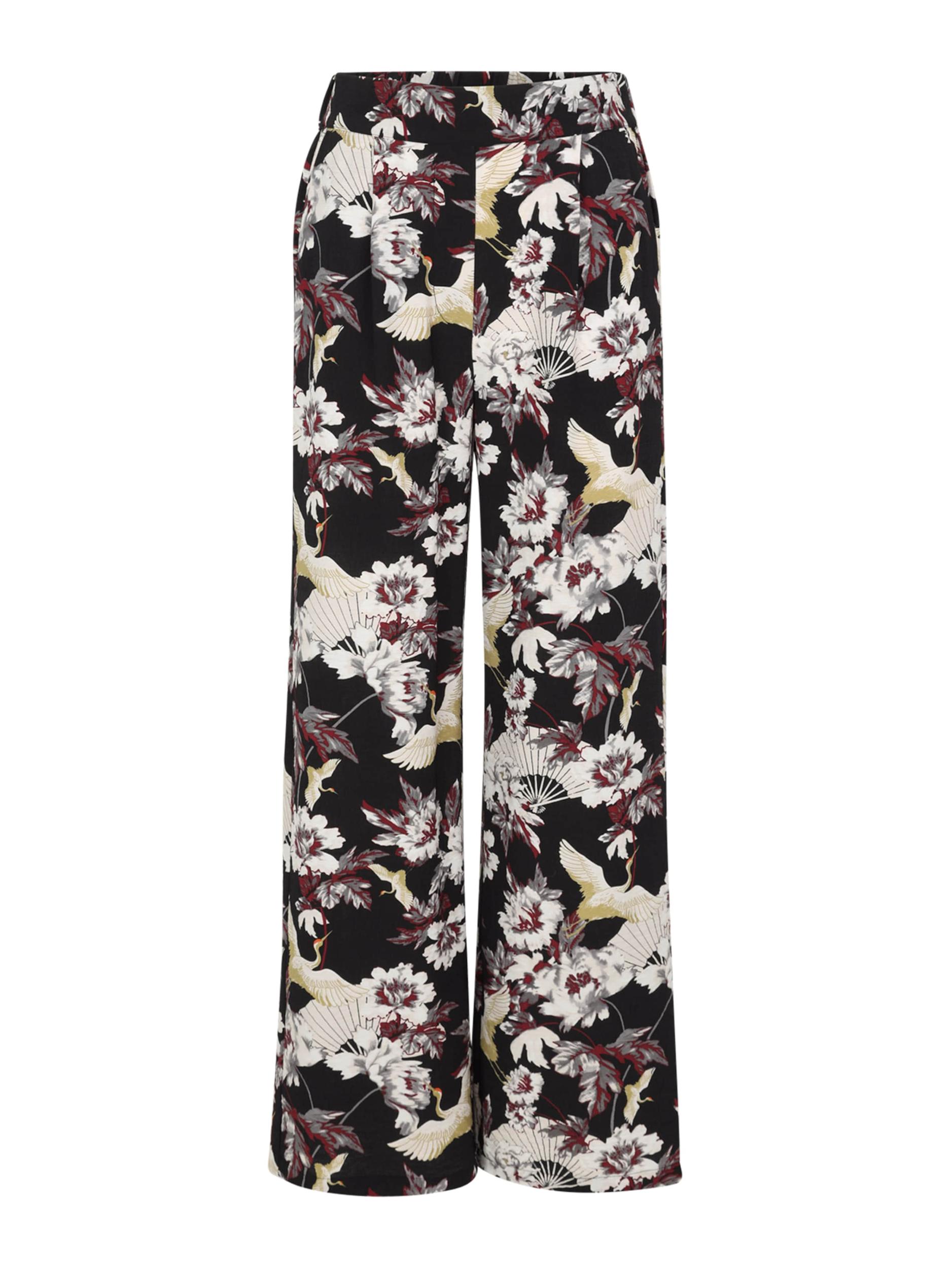 Guido Maria Kretschmer Women Παντελόνι πλισέ 'Orelia' σαμπάνια / σκούρο κόκκινο / μαύρο / λευκό