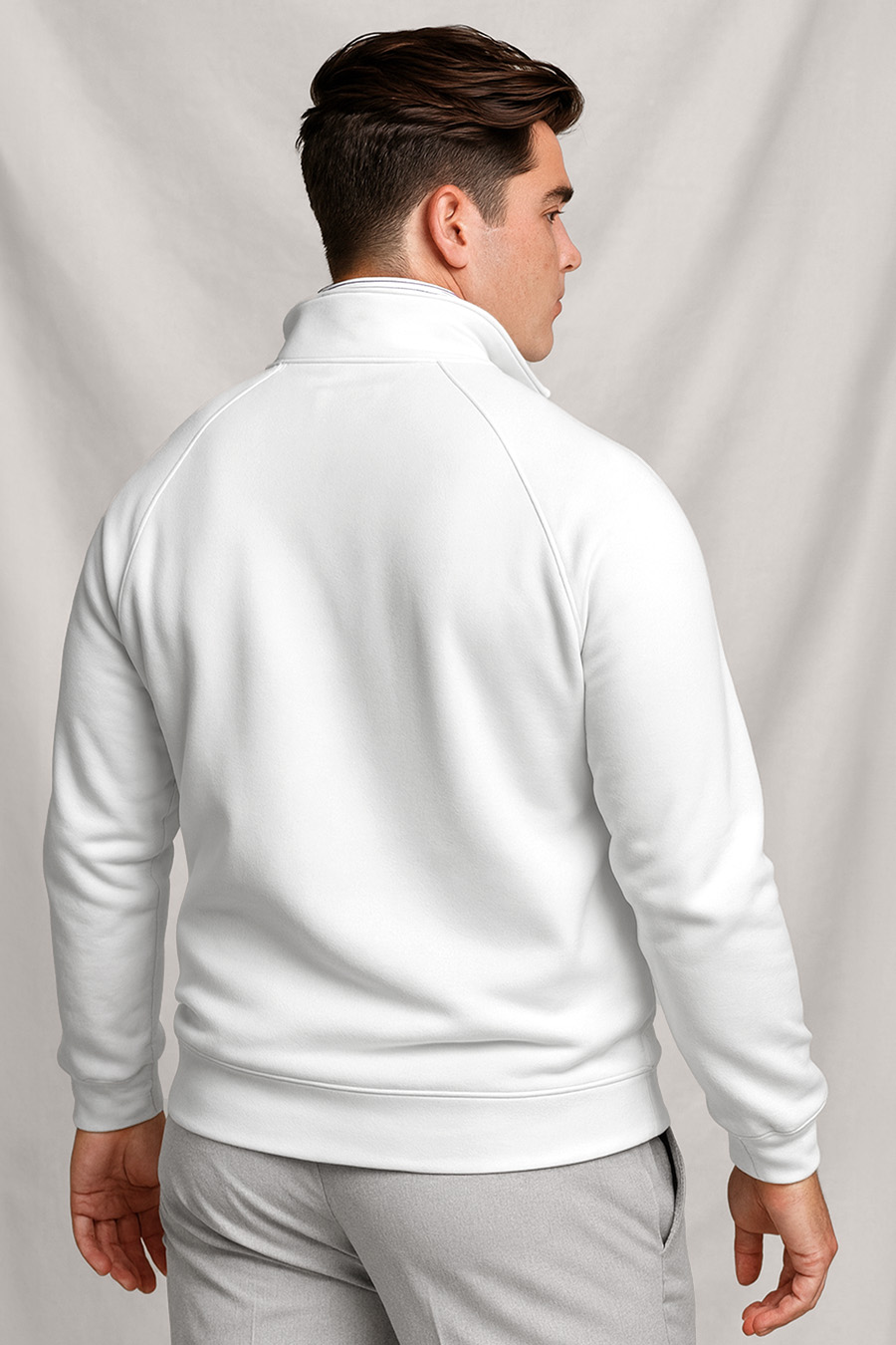 UnitedKind Horse Jumping Minimal, Φούτερ σε Λευκό Χρώμα