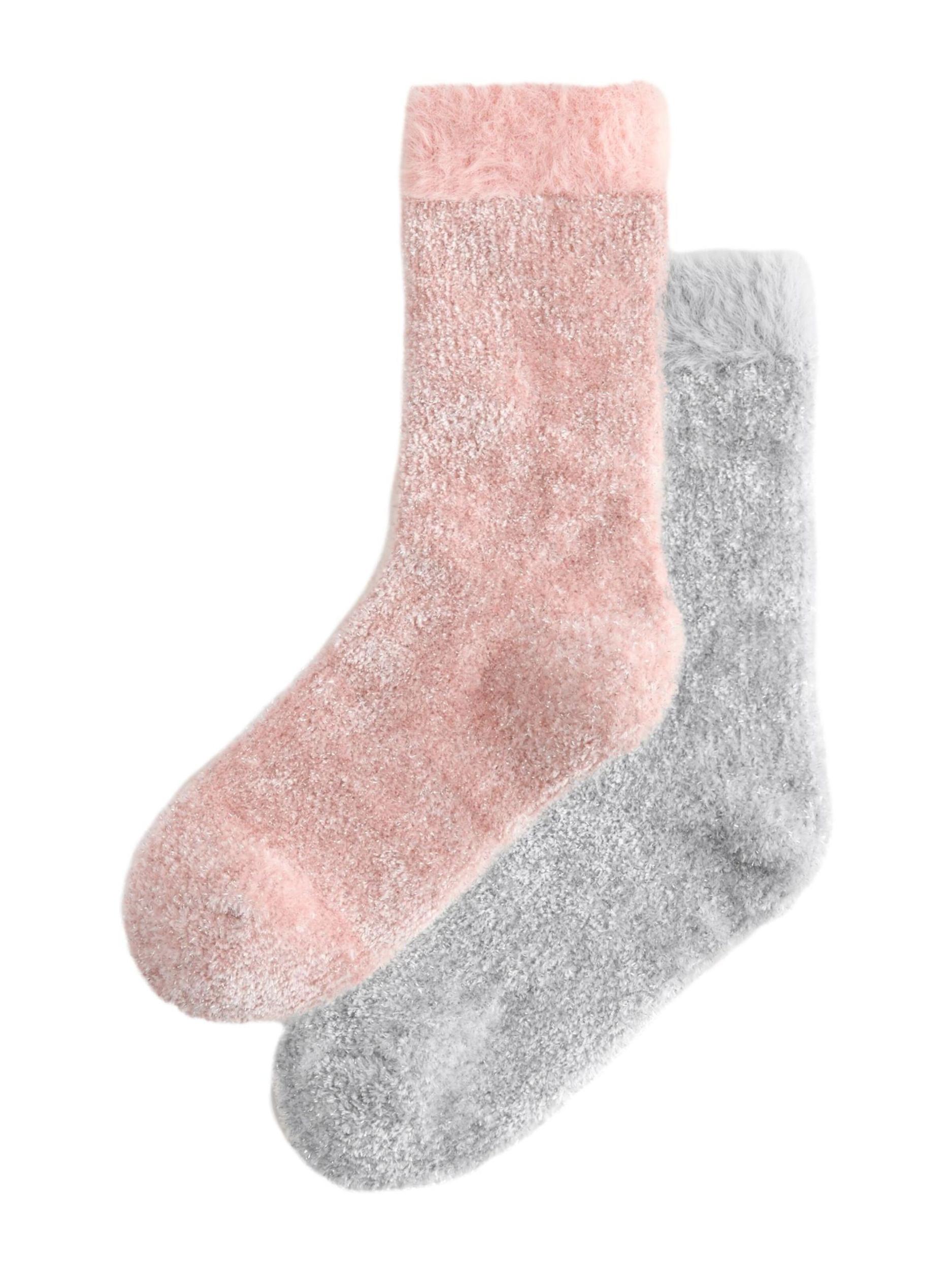 Next Κάλτσες γκρι / ρόδινο