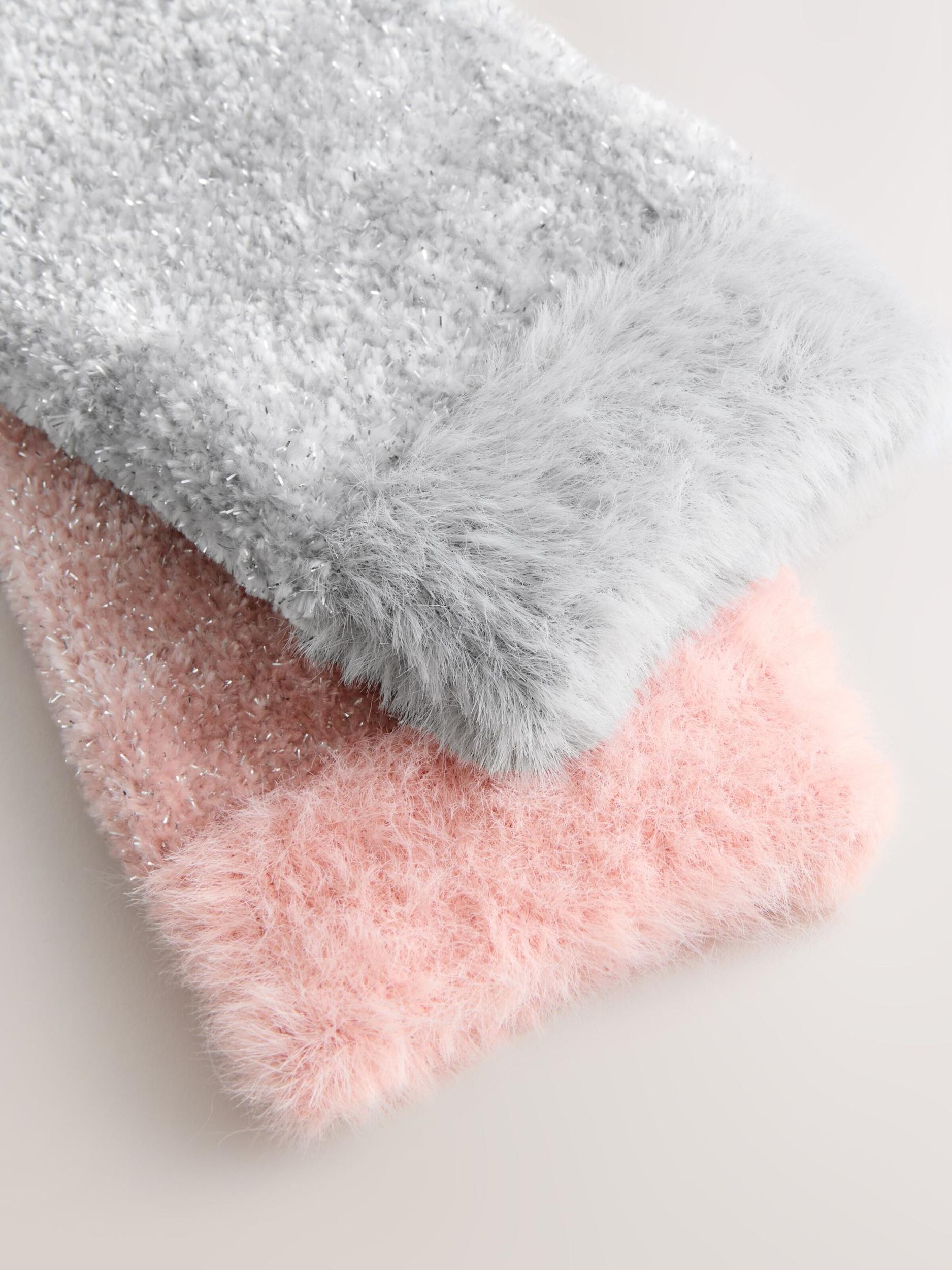 Next Κάλτσες γκρι / ρόδινο