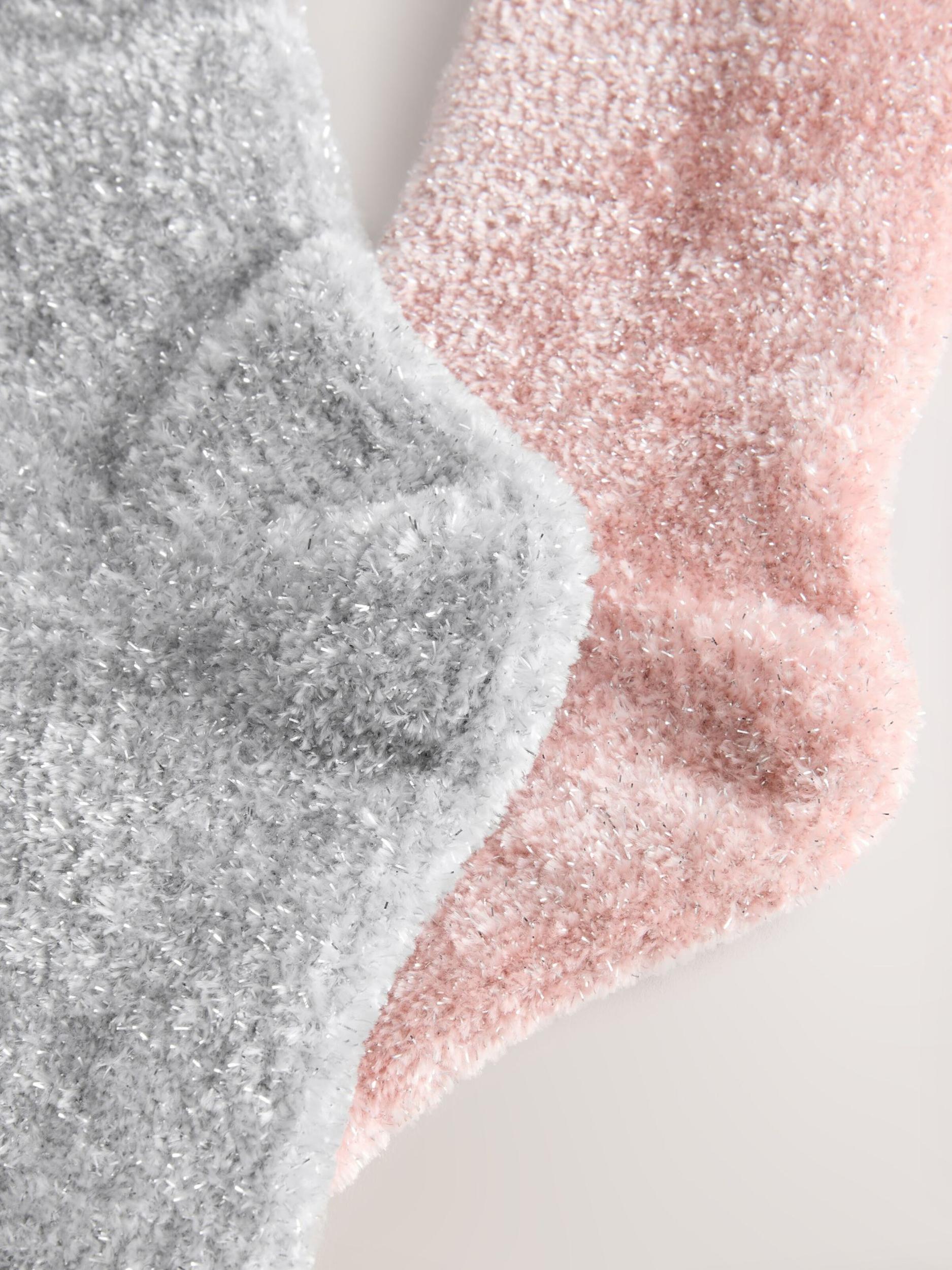 Next Κάλτσες γκρι / ρόδινο