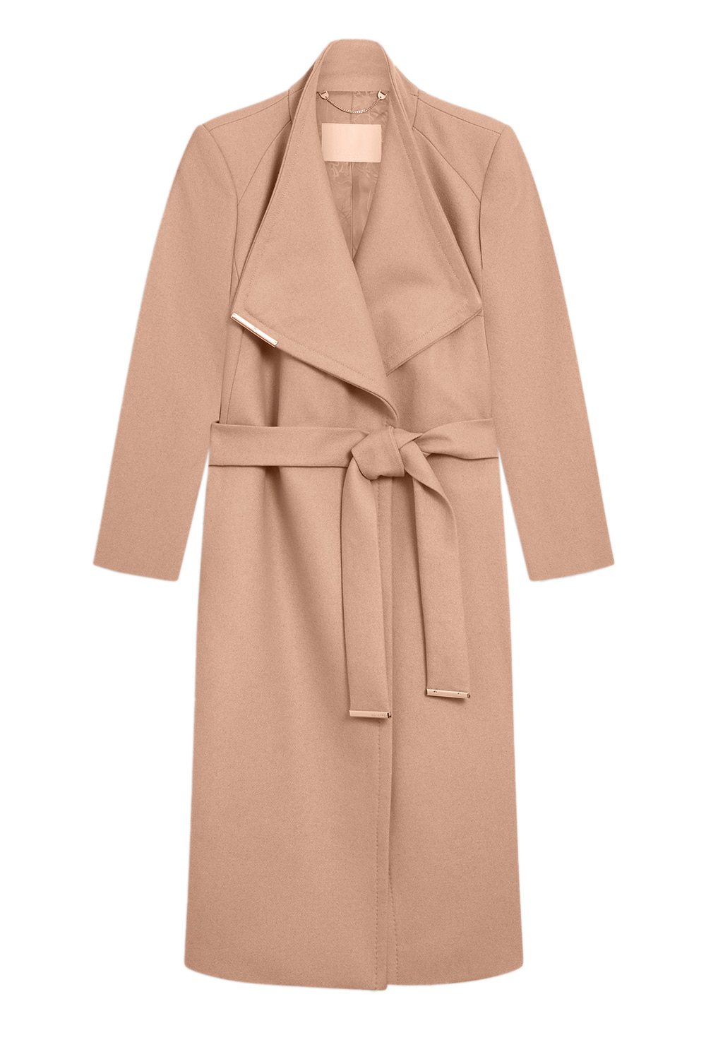 TED BAKER Παλτο Rose Mid Lengthed Wool Wrap 282071 camel