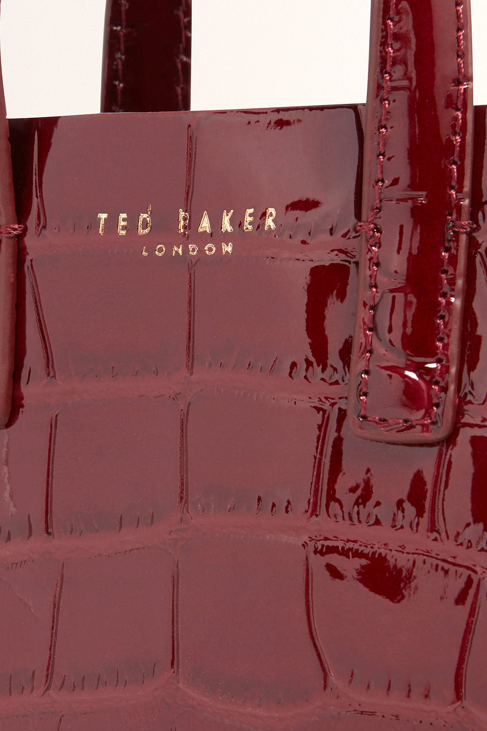 TED BAKER Τσαντακι Wenissa Croc Effect Mini Icon 281944 wine